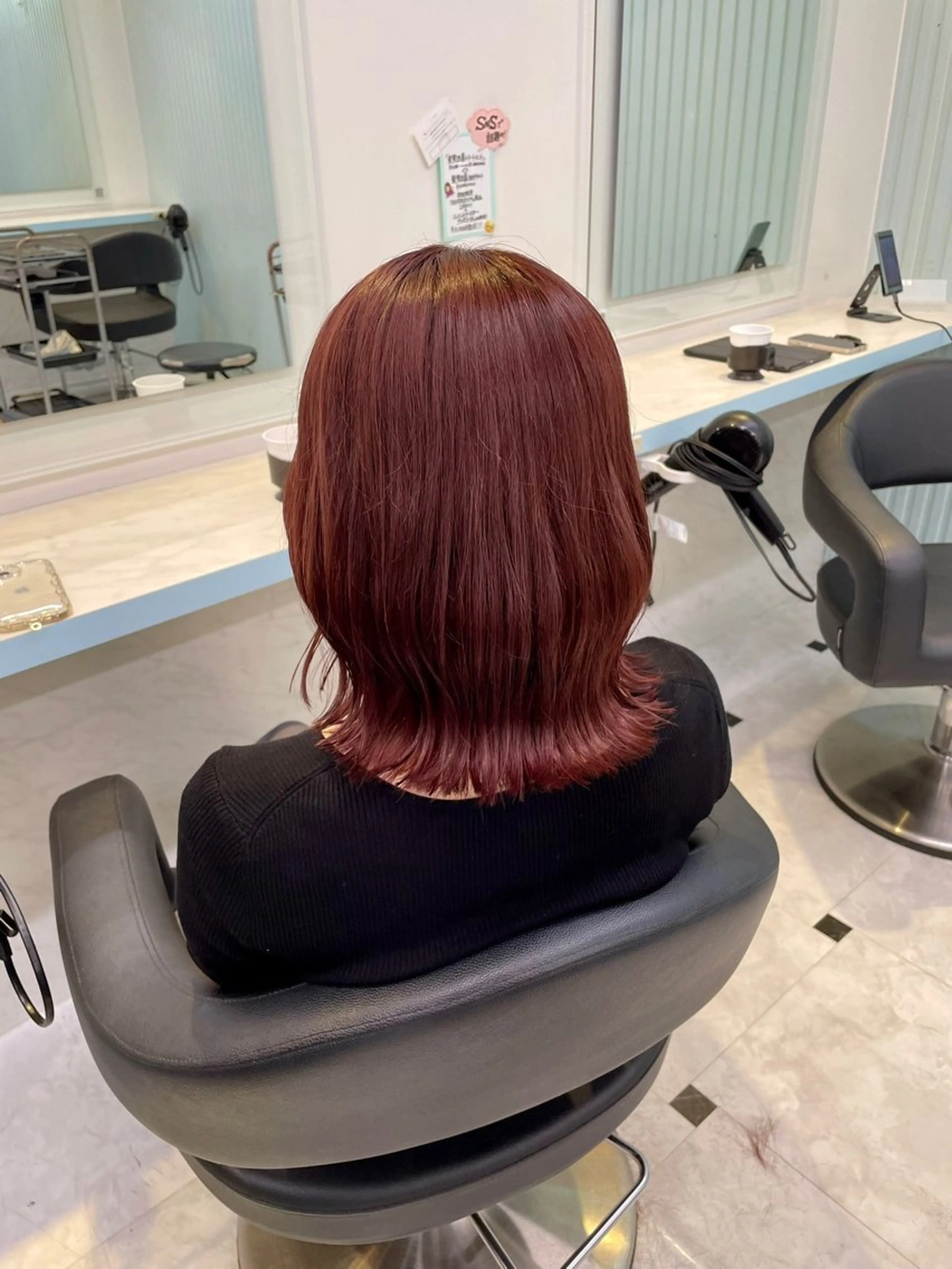 カラー カット ヘアカラー トリートメント ヘッドスパ ヘアセット 🇰🇷韓流暖色ヘア 🍒saaya🍒のヘアスタイル