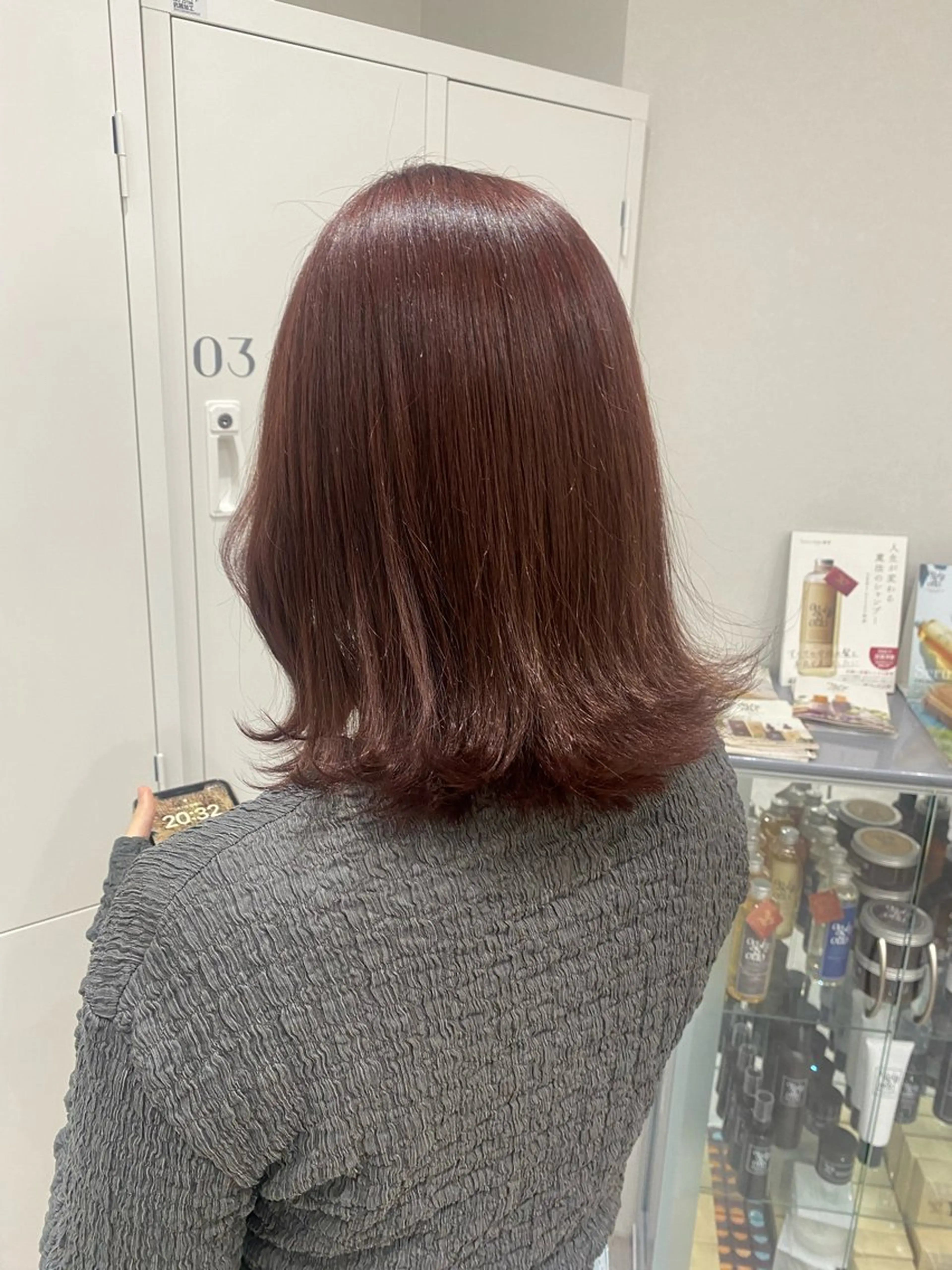 ミディアム カラー ヘアアレンジ ピンクカラー ヘアカラー ボブ /ニュアンス/ satomi🧸💖のヘアスタイル