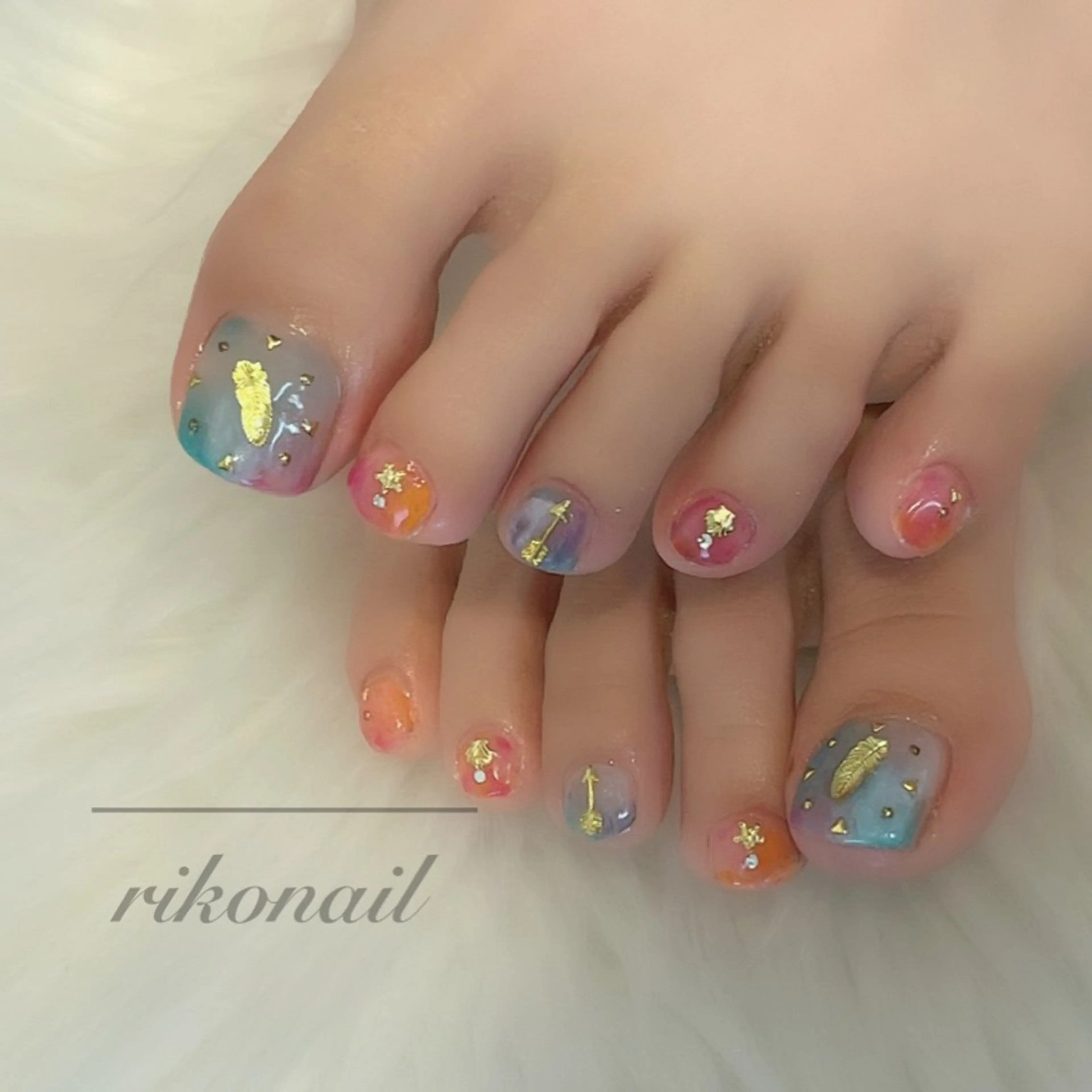 ネイル フットネイル riko nailのネイルデザイン