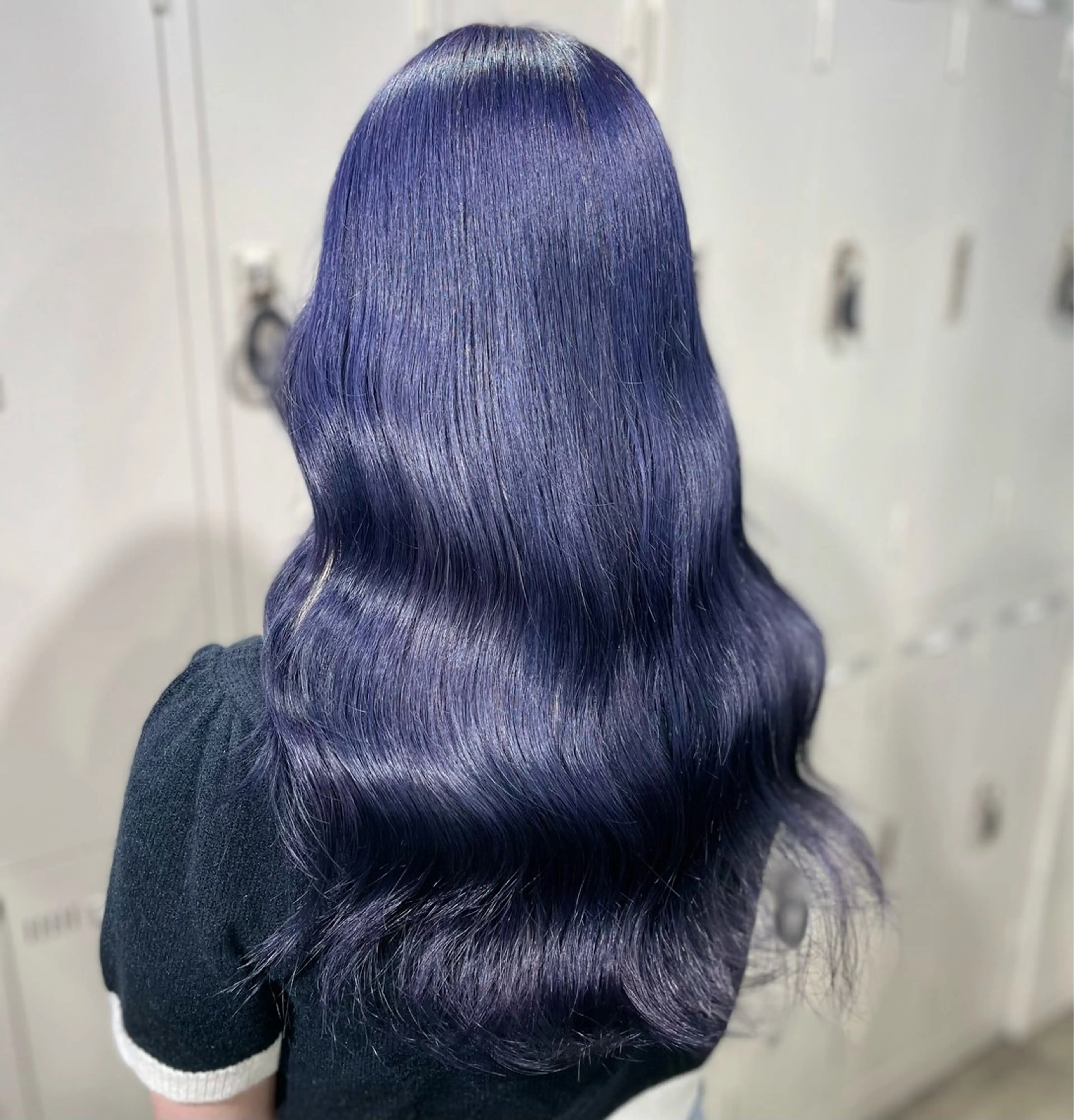 ロング カラー ブルーカラー ブルーラベンダー ラベンダーカラー alicetokyo 🦋宮葉🦋のマツエク・マツパデザイン