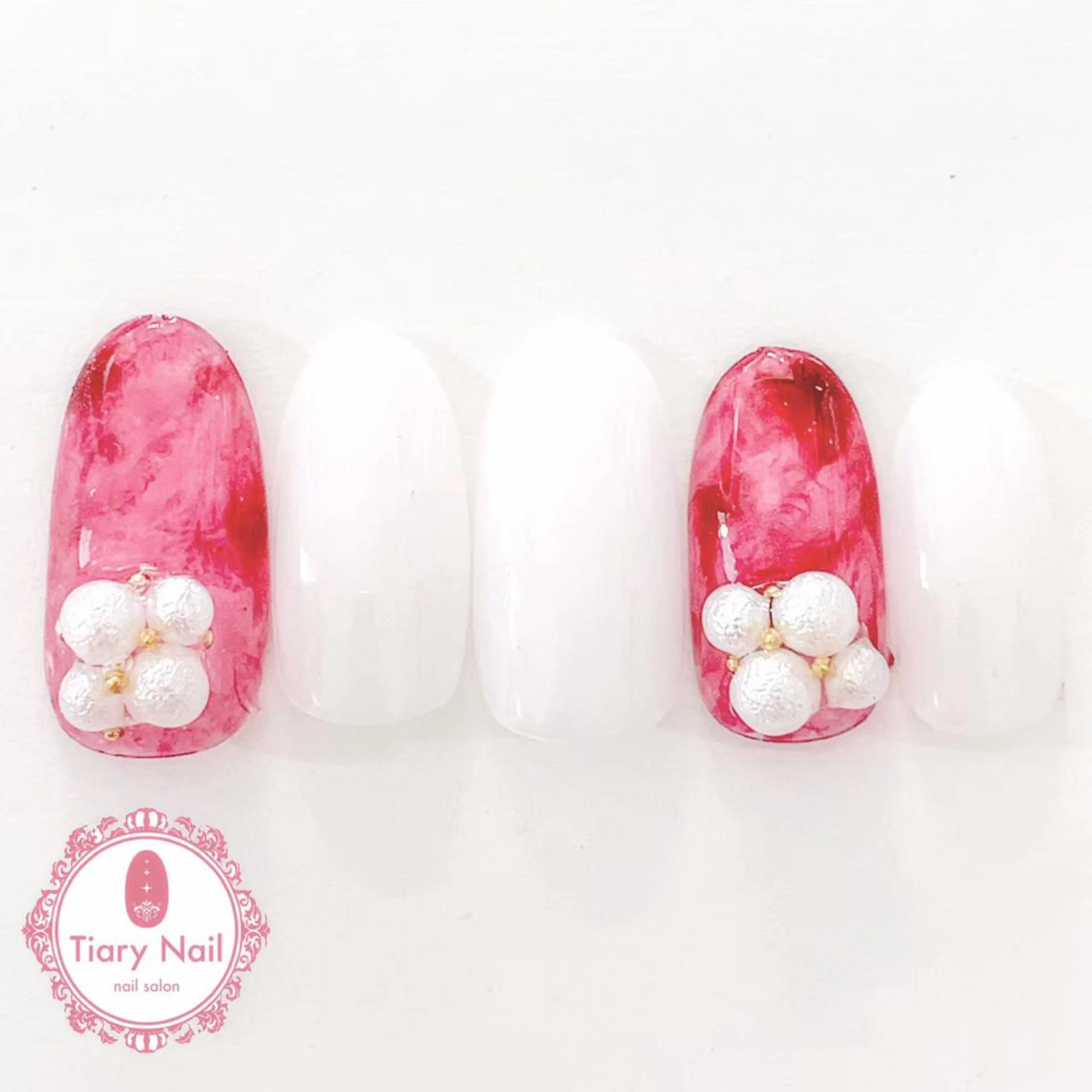 ネイル 桜ネイル 長さ出し オフィスネイル スカルプネイル シンプルネイル 💗🪽Tiary Nail🪽💗のネイルデザイン