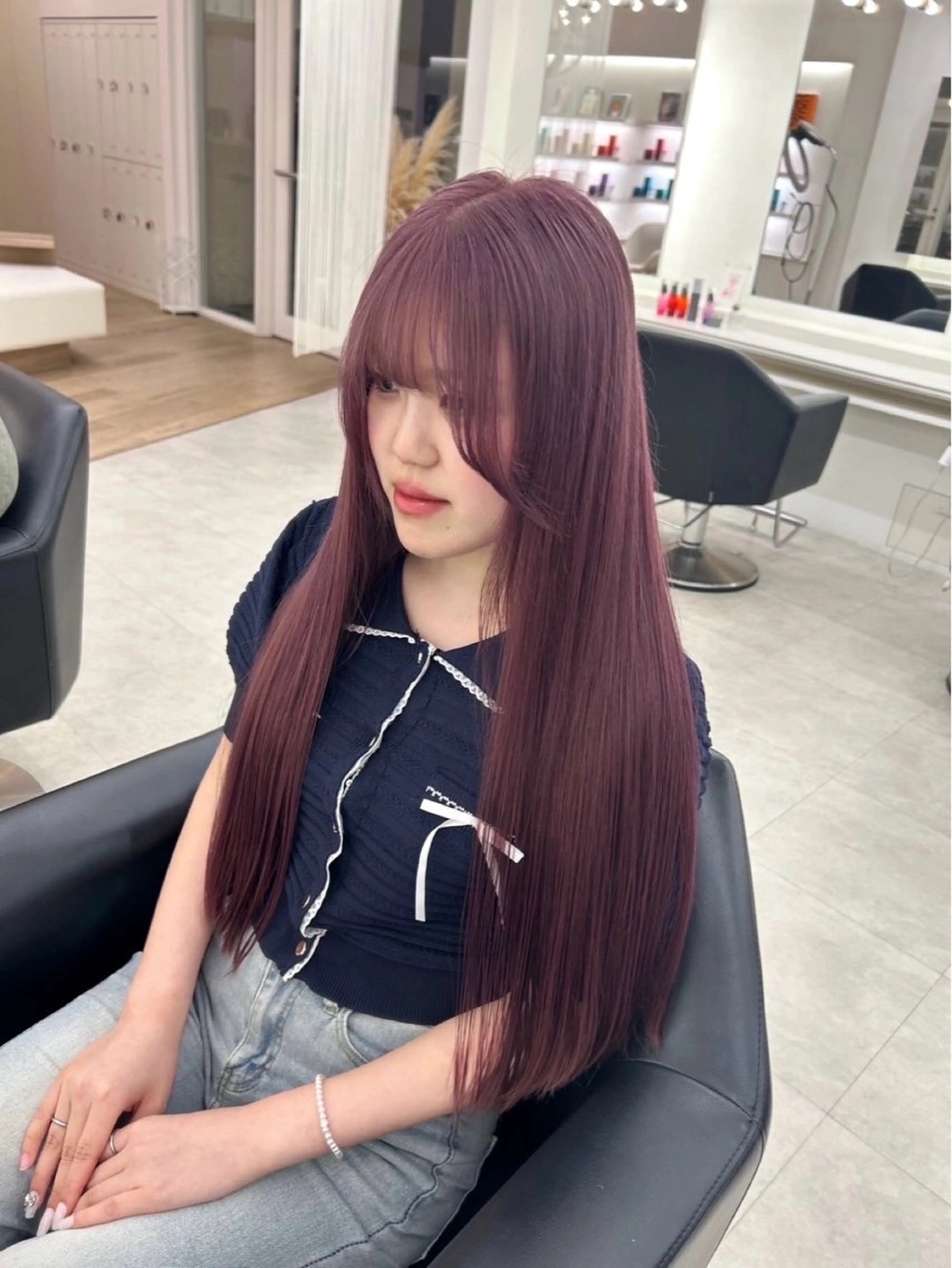 ロング カラー ヘアカラー parvemix平野 真央🎀💞のヘアスタイル