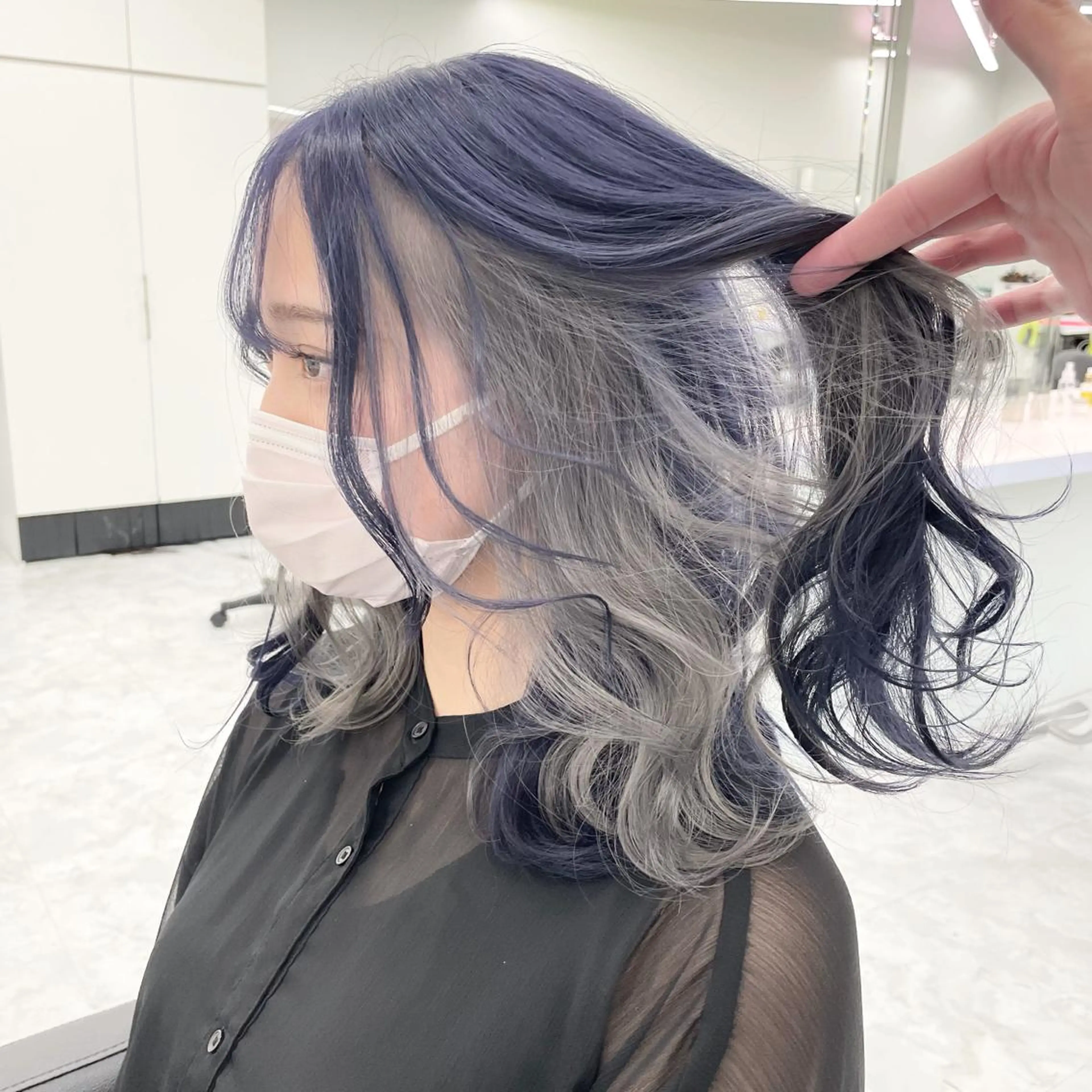 ミディアム カラー 🏆ウルフ/レイヤー 指名No.1山口圭佑のヘアスタイル