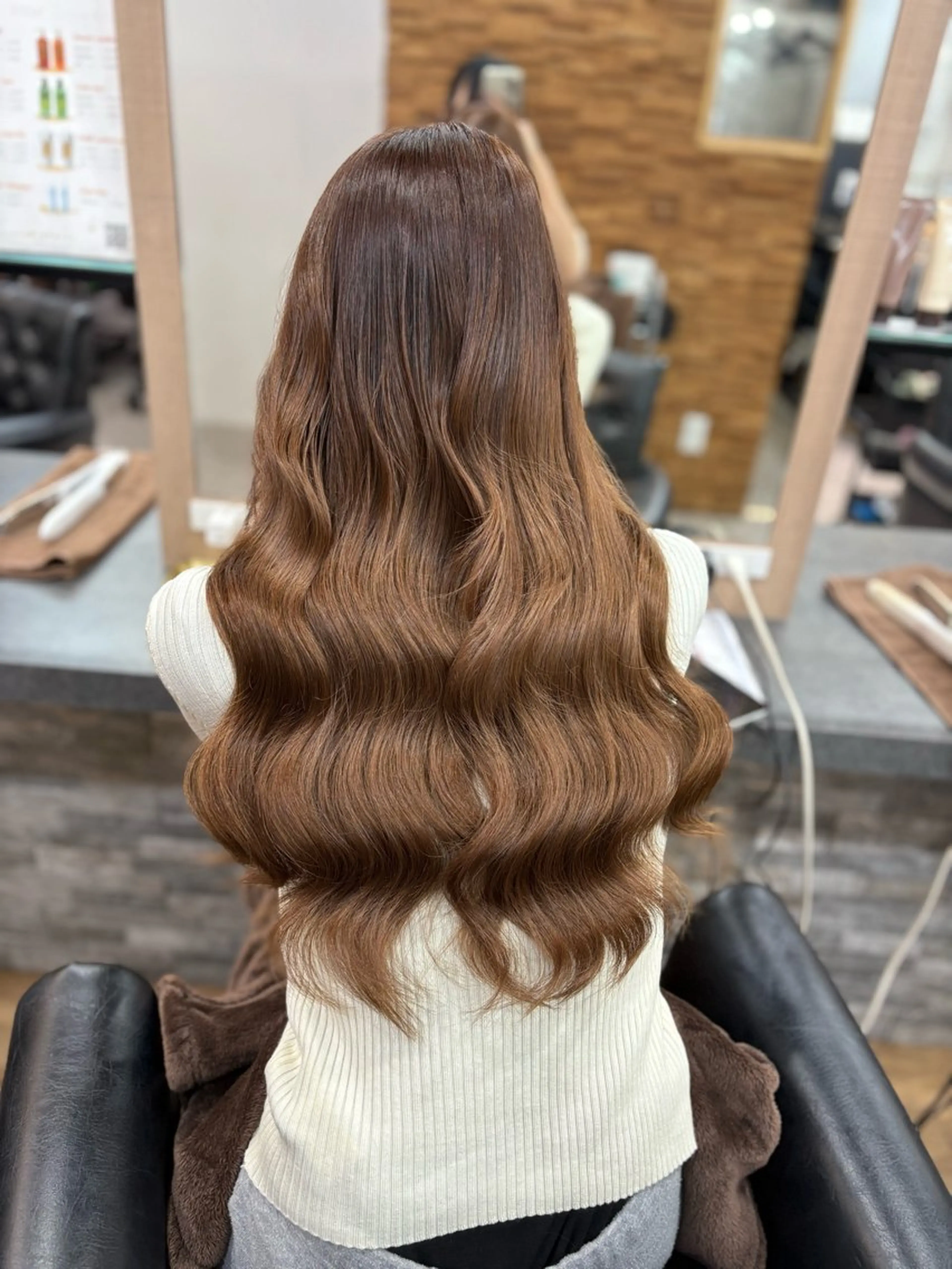 ロング ヘアカラー エクステ 横浜lapis amaneのヘアスタイル
