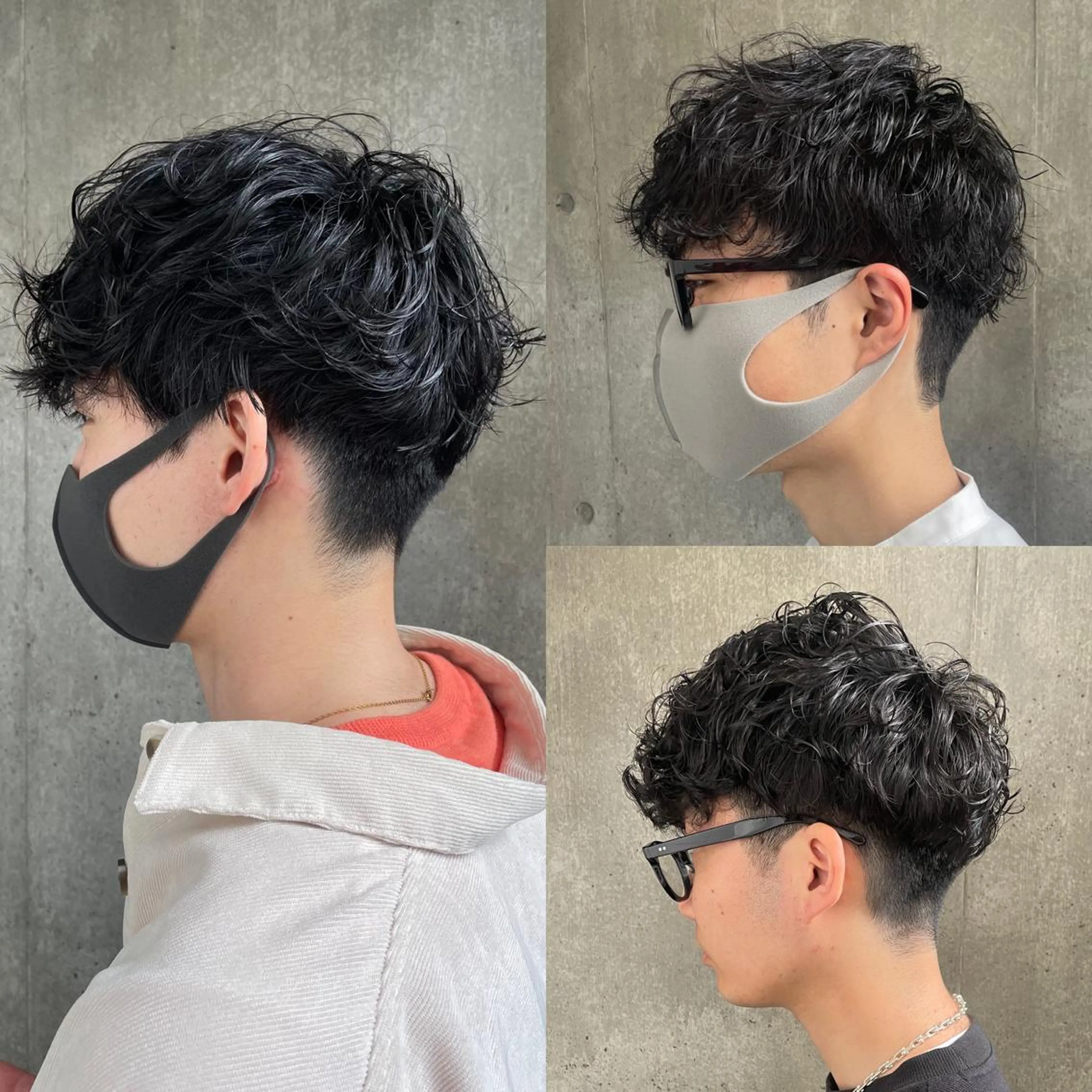 パーマ メンズ もりたみかこ 美容師お休み中のヘアスタイル