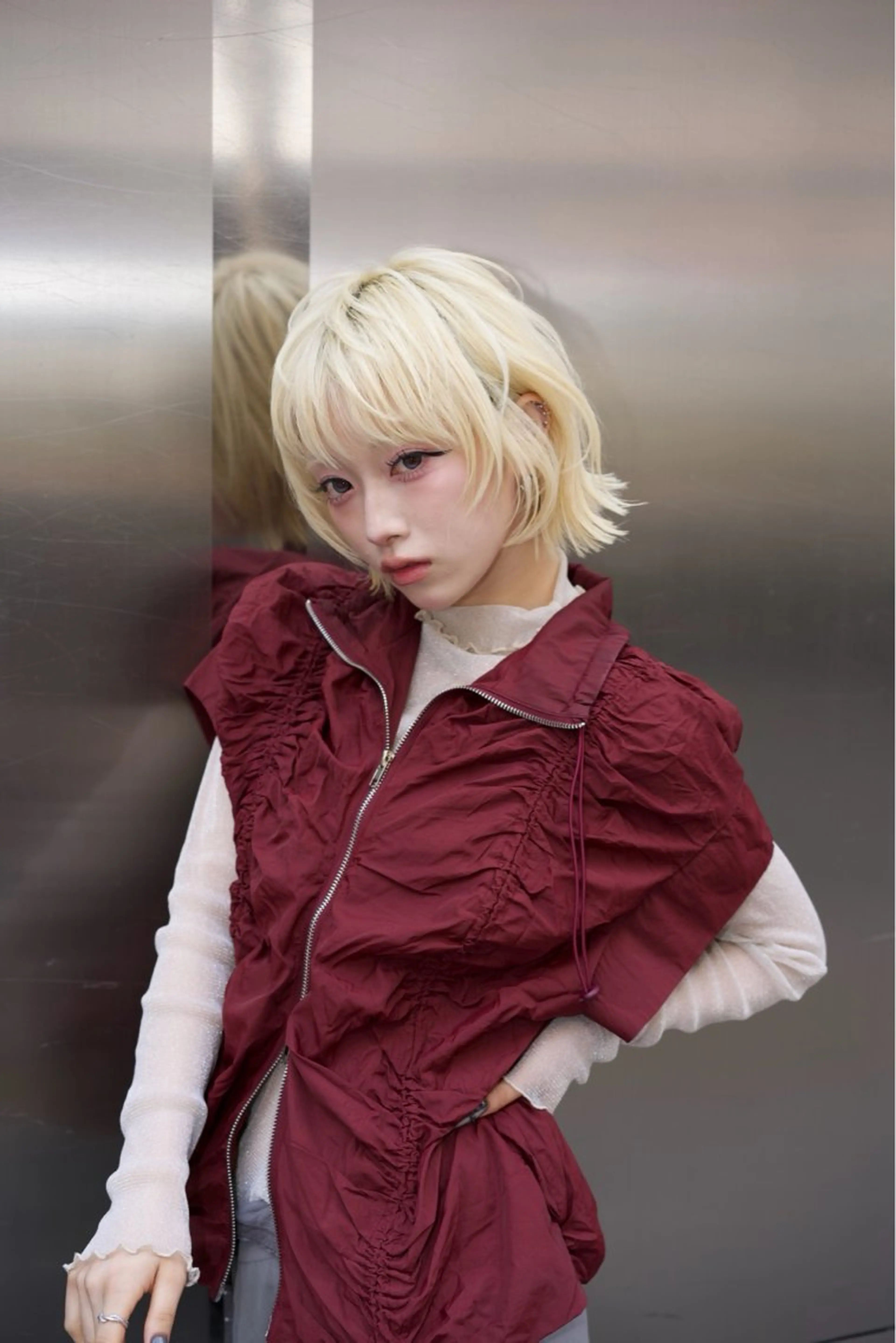 ミディアム レイヤーカット 新宿 今野 愛香のヘアスタイル