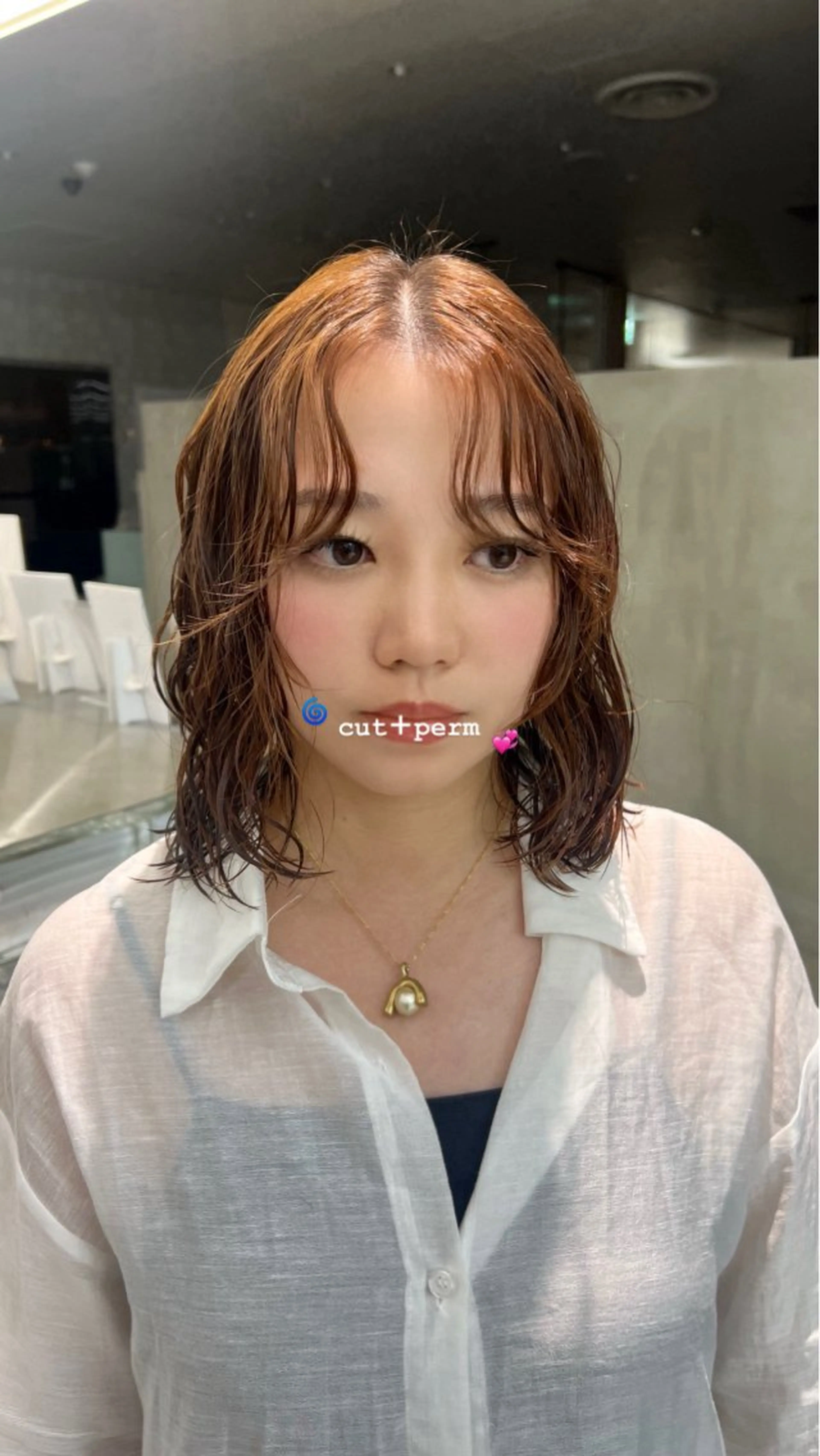 ロング パーマ レイヤー特化/渋谷 rinのヘアスタイル