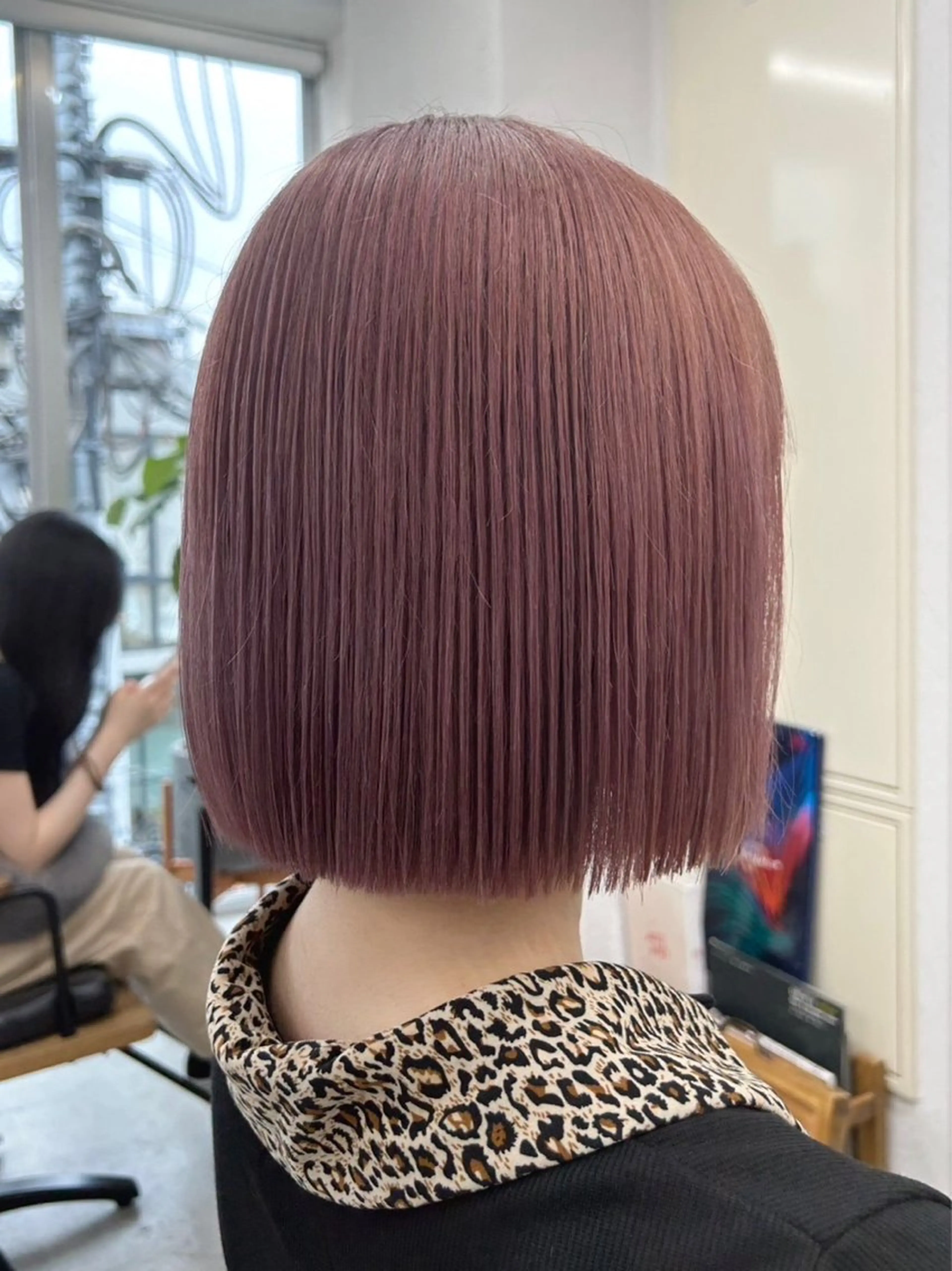 ミディアム カラー ヘアアレンジ ピンクカラー 🫧透明感カラー/ ナルハ🫧のヘアスタイル