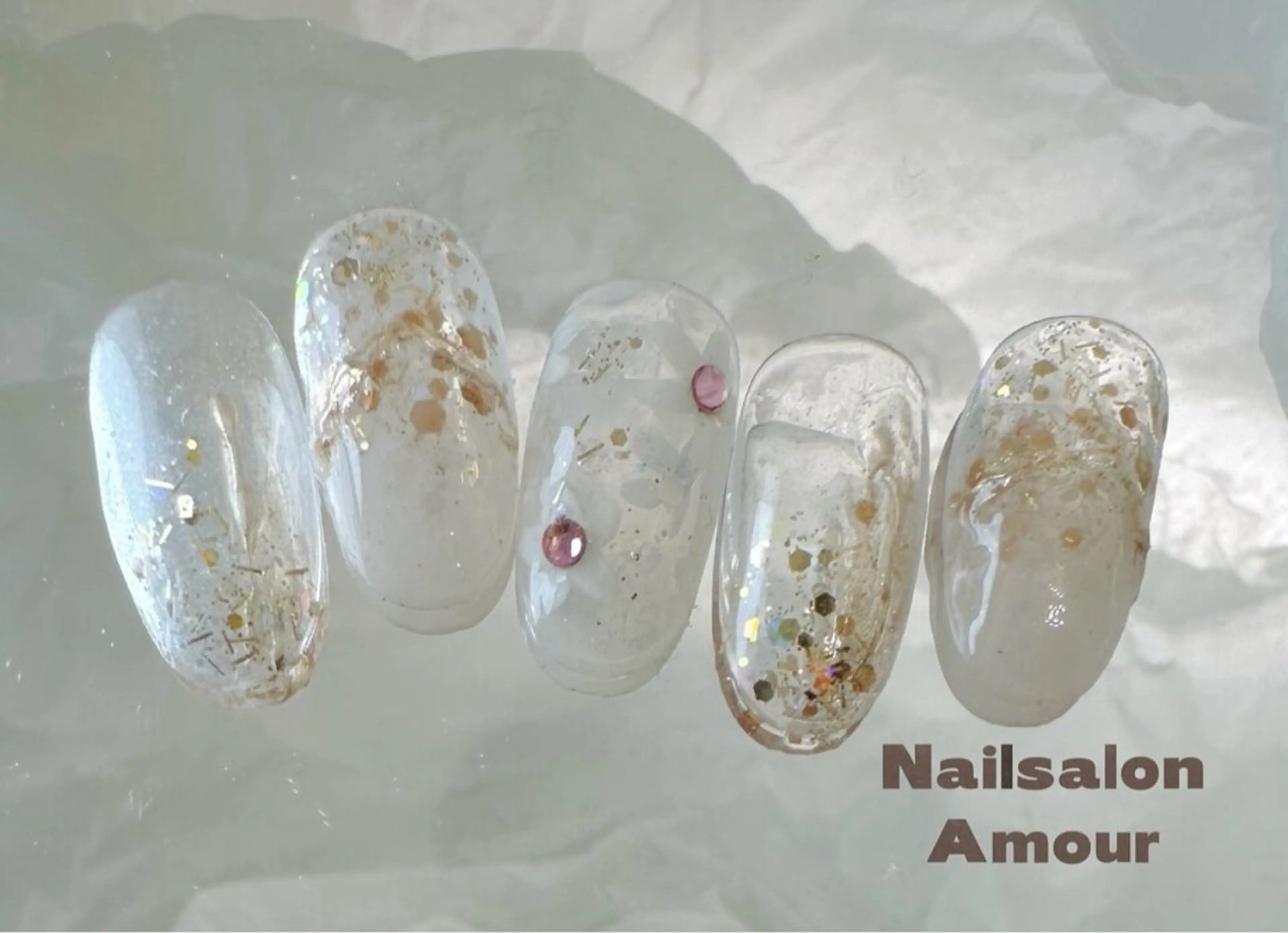 ネイル ハンドネイル パラジェル登録店　Nailsalon Amour  上野湯島店所属・🫧 はる🩵のネイルデザイン