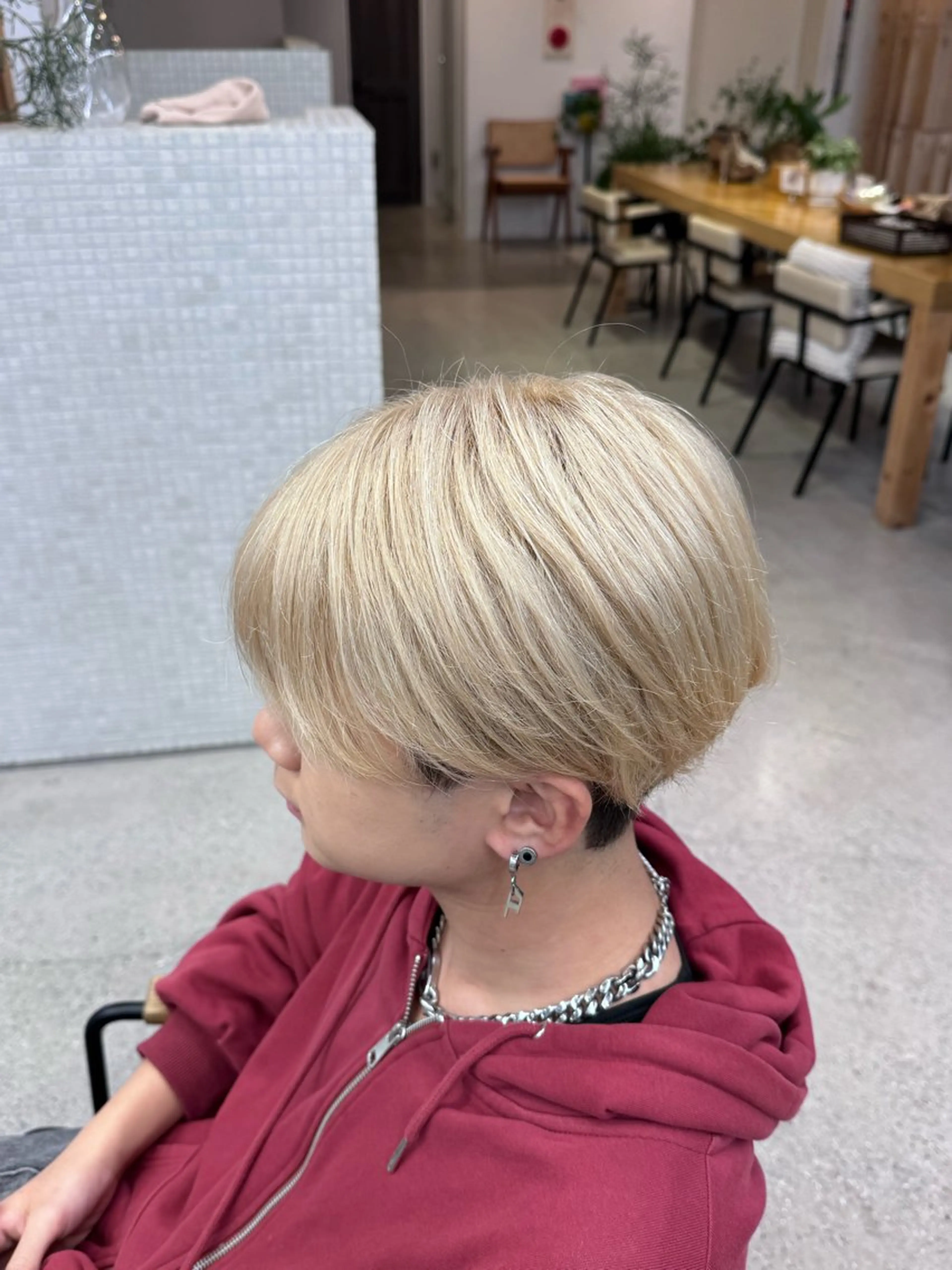 ショート カラー メンズ メンズパーマ No.1うえちりくのヘアスタイル