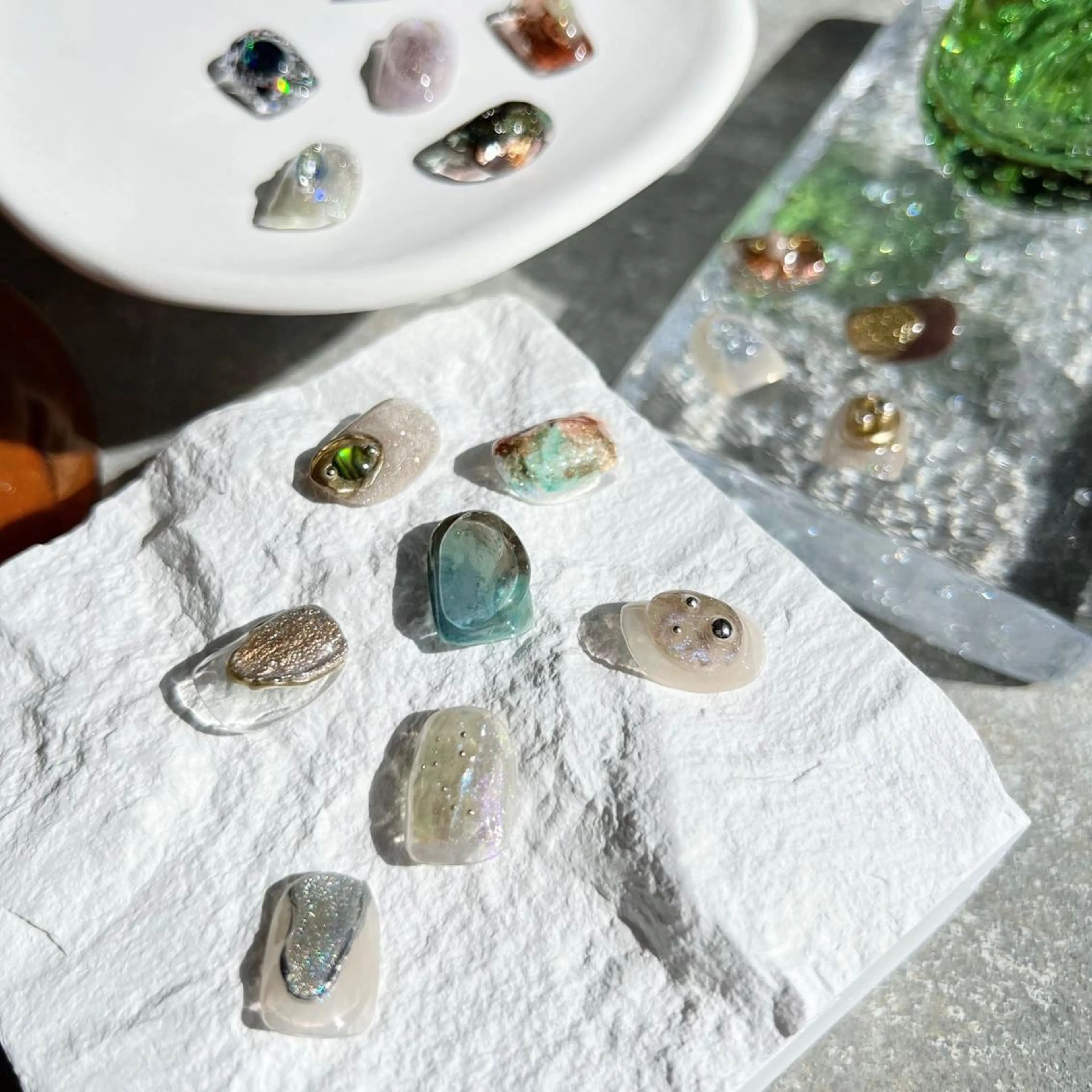 ネイル マグネットネイル ニュアンスネイル ショートネイル gemickle nailのネイルデザイン