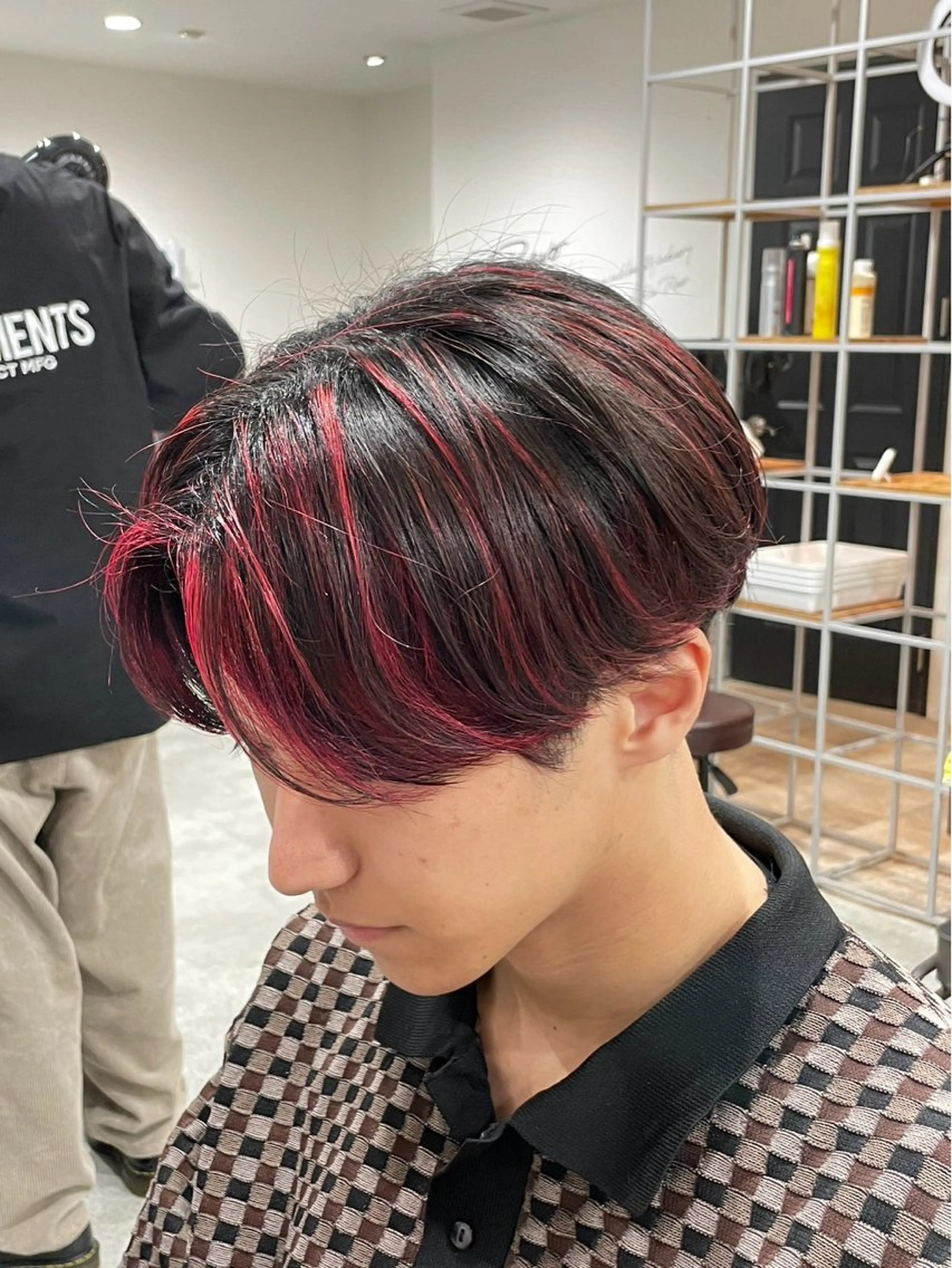 カラー メンズ 河崎 航大のヘアスタイル