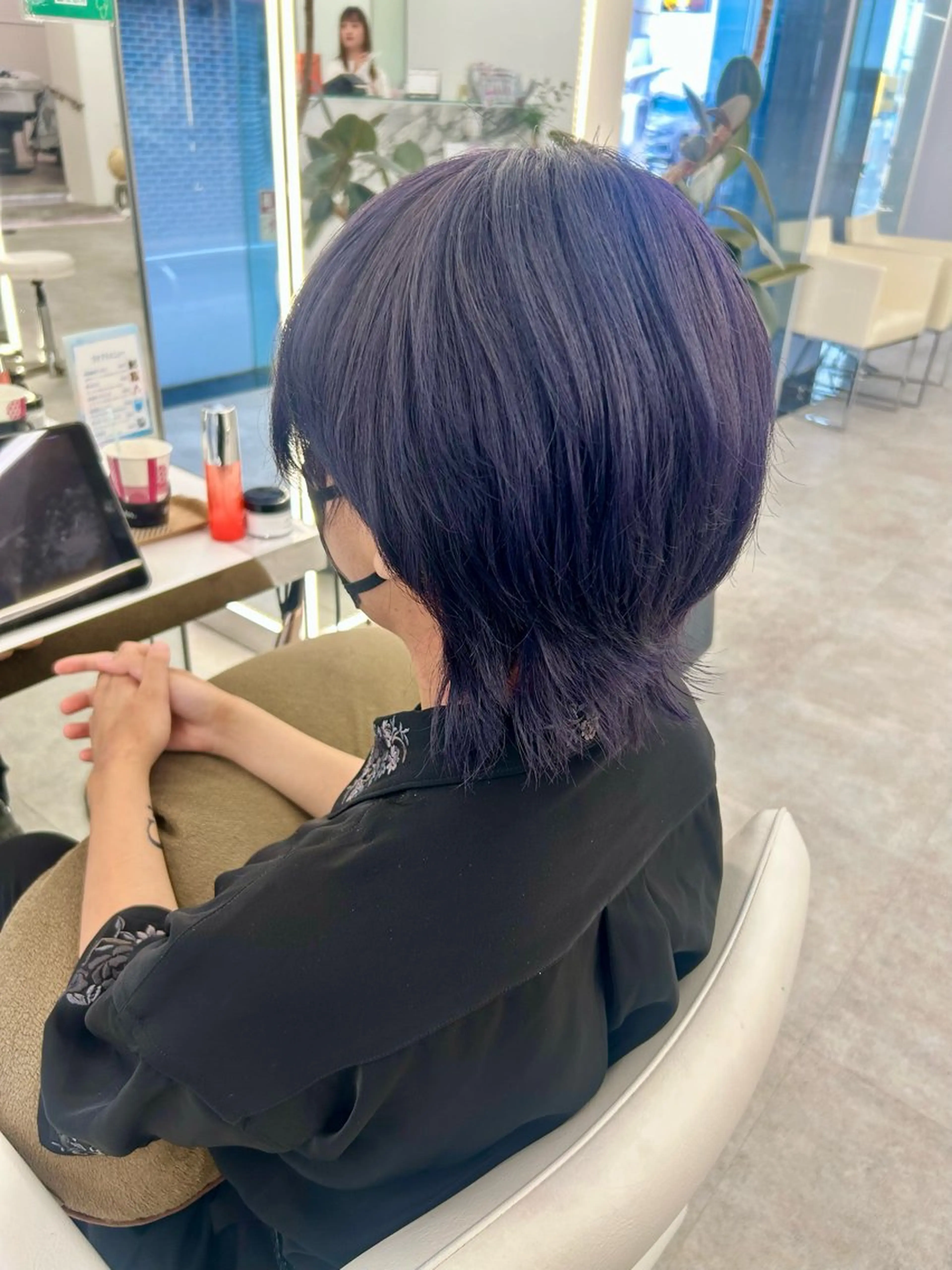 ミディアム カラー ヘアカラー ヘッドスパ はるか/透明感暗髪 /ヘアアレンジ🤍のヘアスタイル