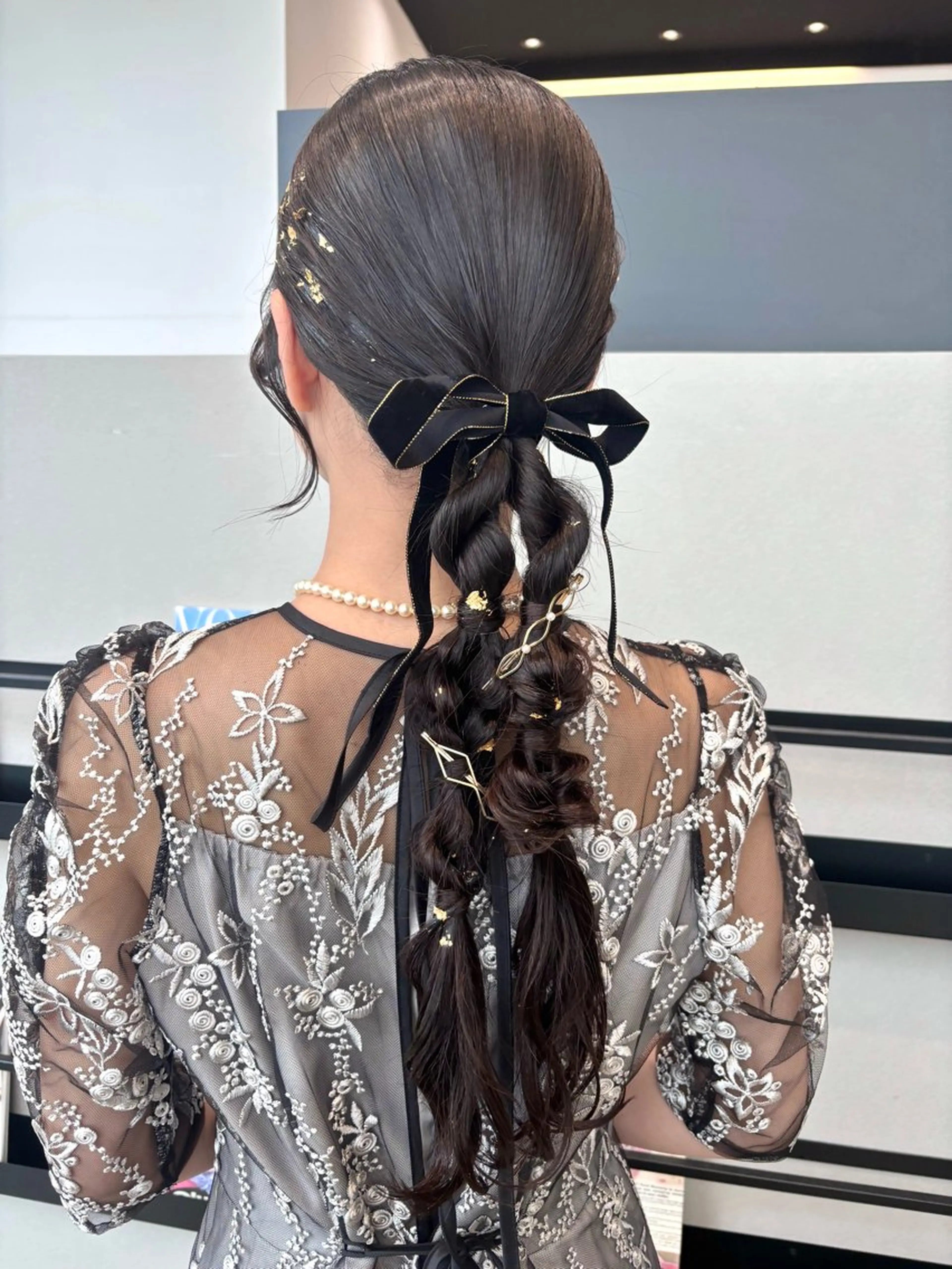 カラー ヘアアレンジ 結婚式・ブライダル ヘアセット 透明感カラー/ レイヤーkotonoのヘアスタイル