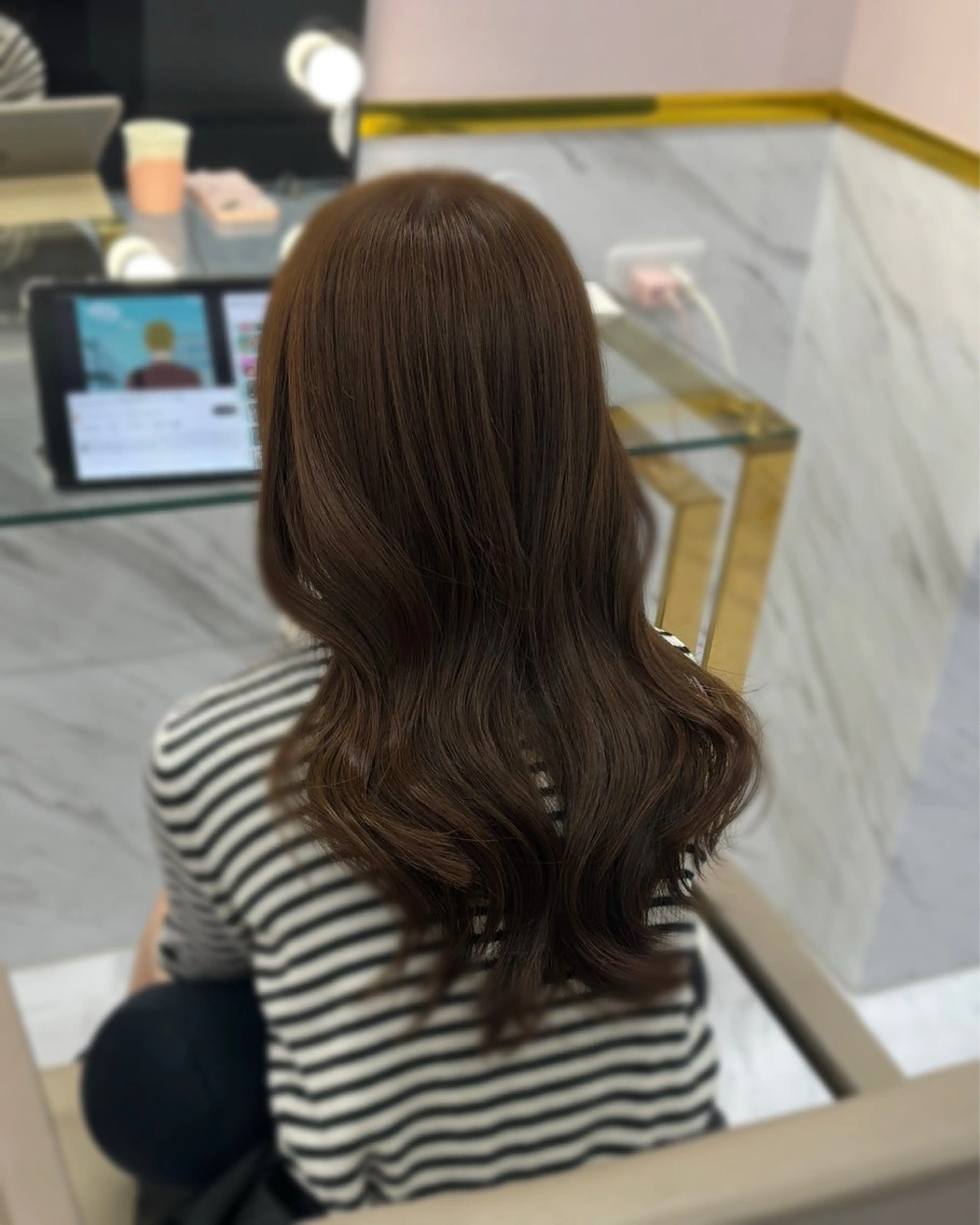 【ブリーチなし】【ダメージ96%軽減】髪質改善ダブルカラーの写真