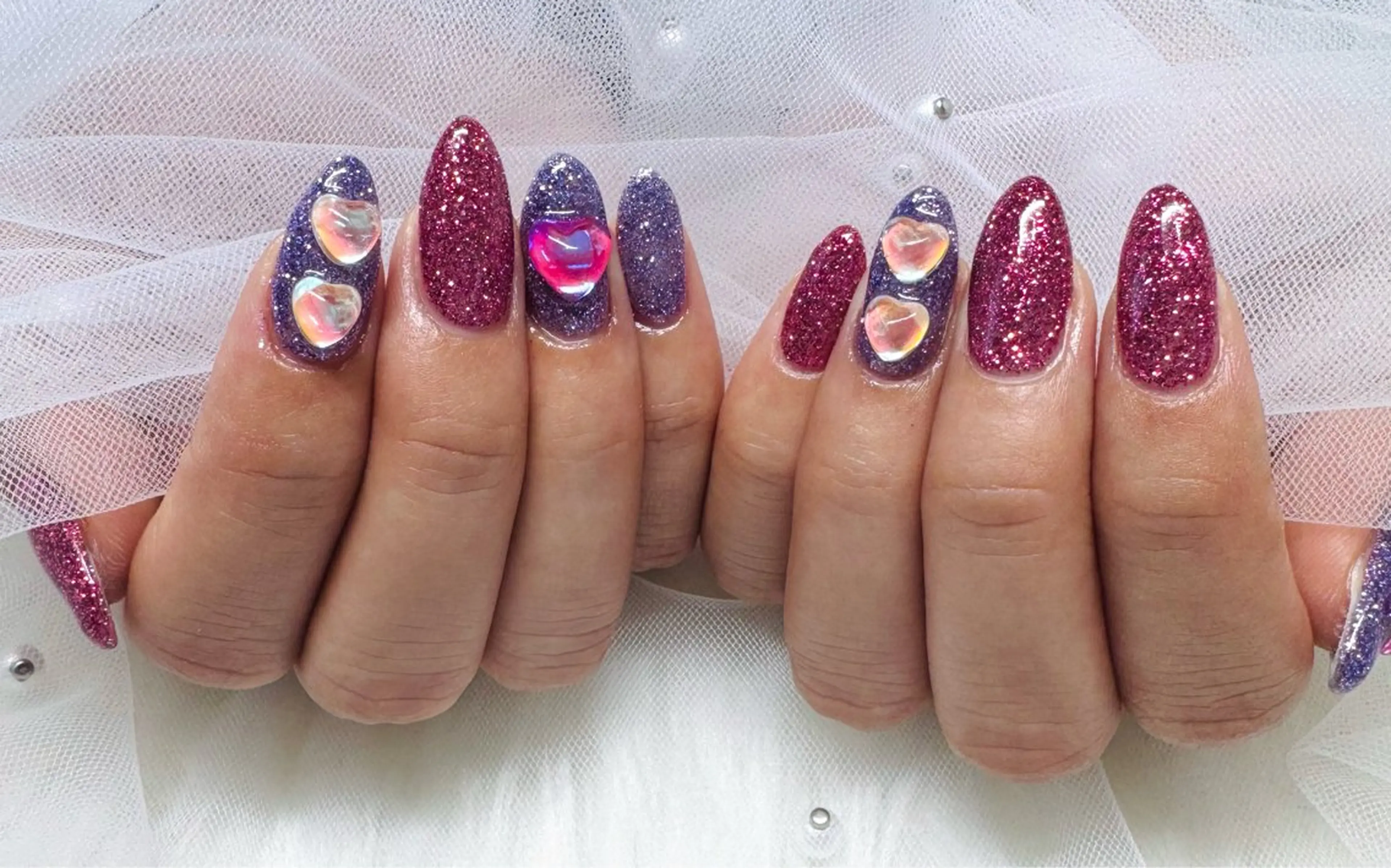ネイル フラッシュネイル ラメ(グリッター) kerekere💅 mikuのネイルデザイン