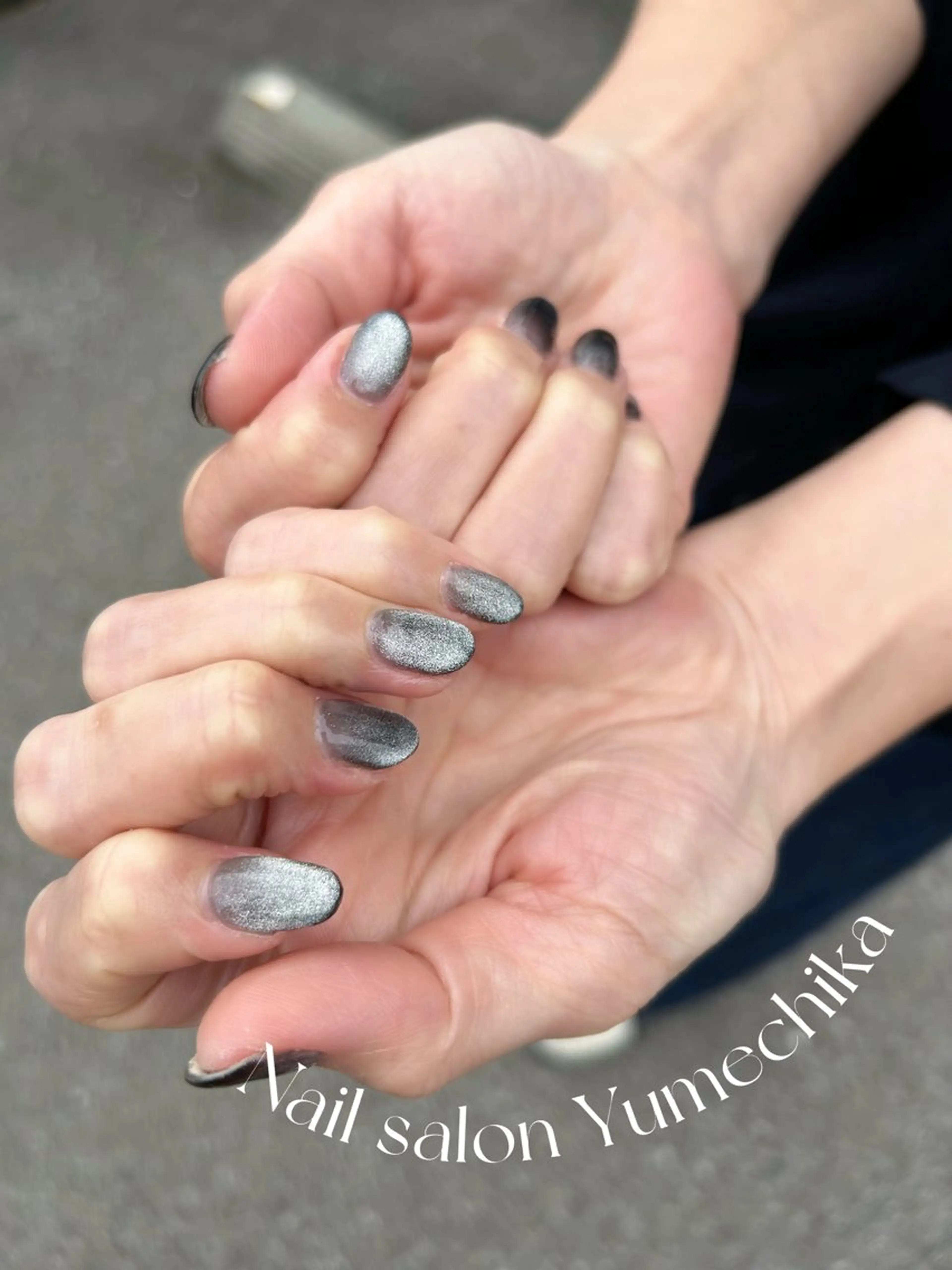 ネイル クリアネイル マグネットネイル Nail salon Yumechikaのネイルデザイン