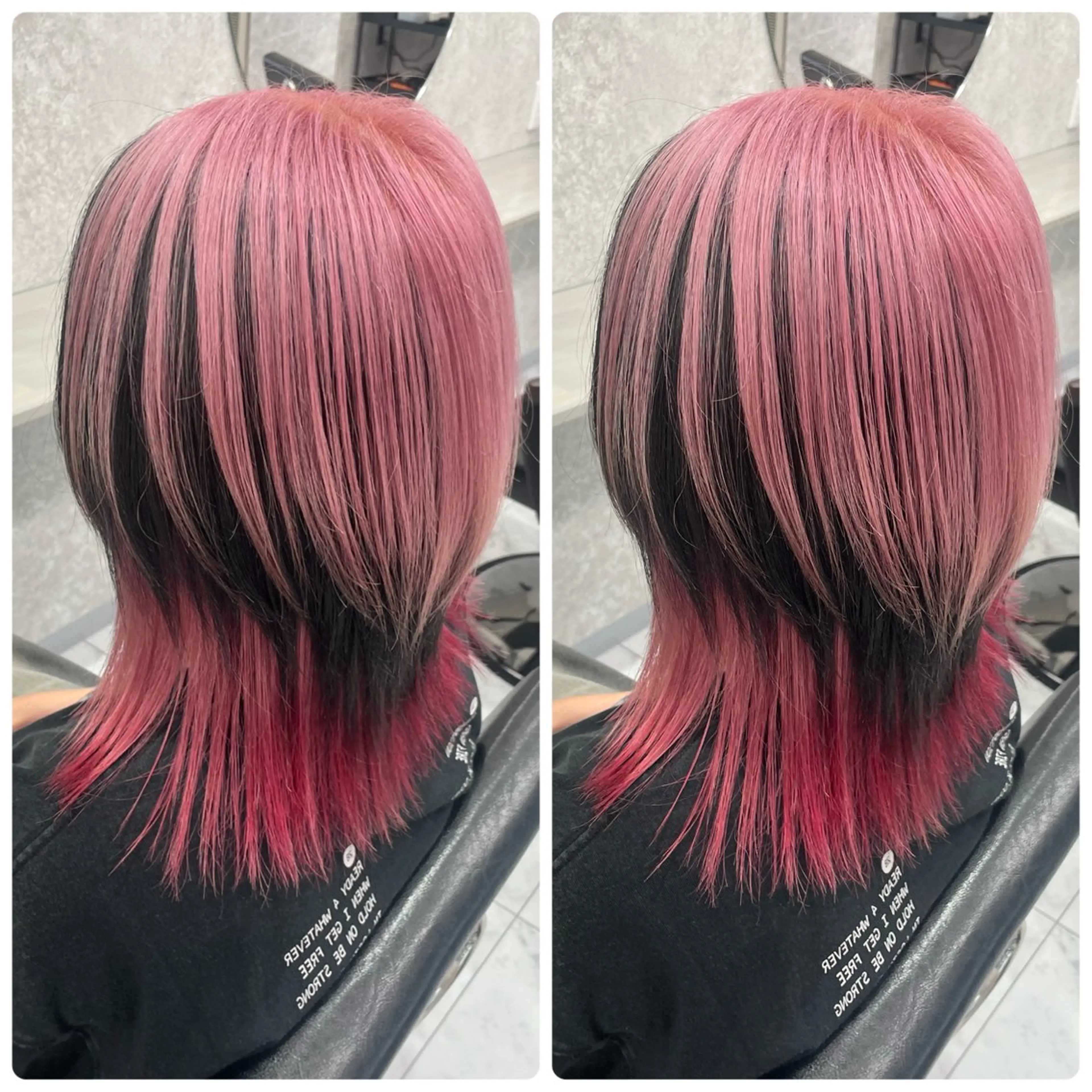 ミディアム 🦋ハイトーン🦋 石山 希理🦋のヘアスタイル