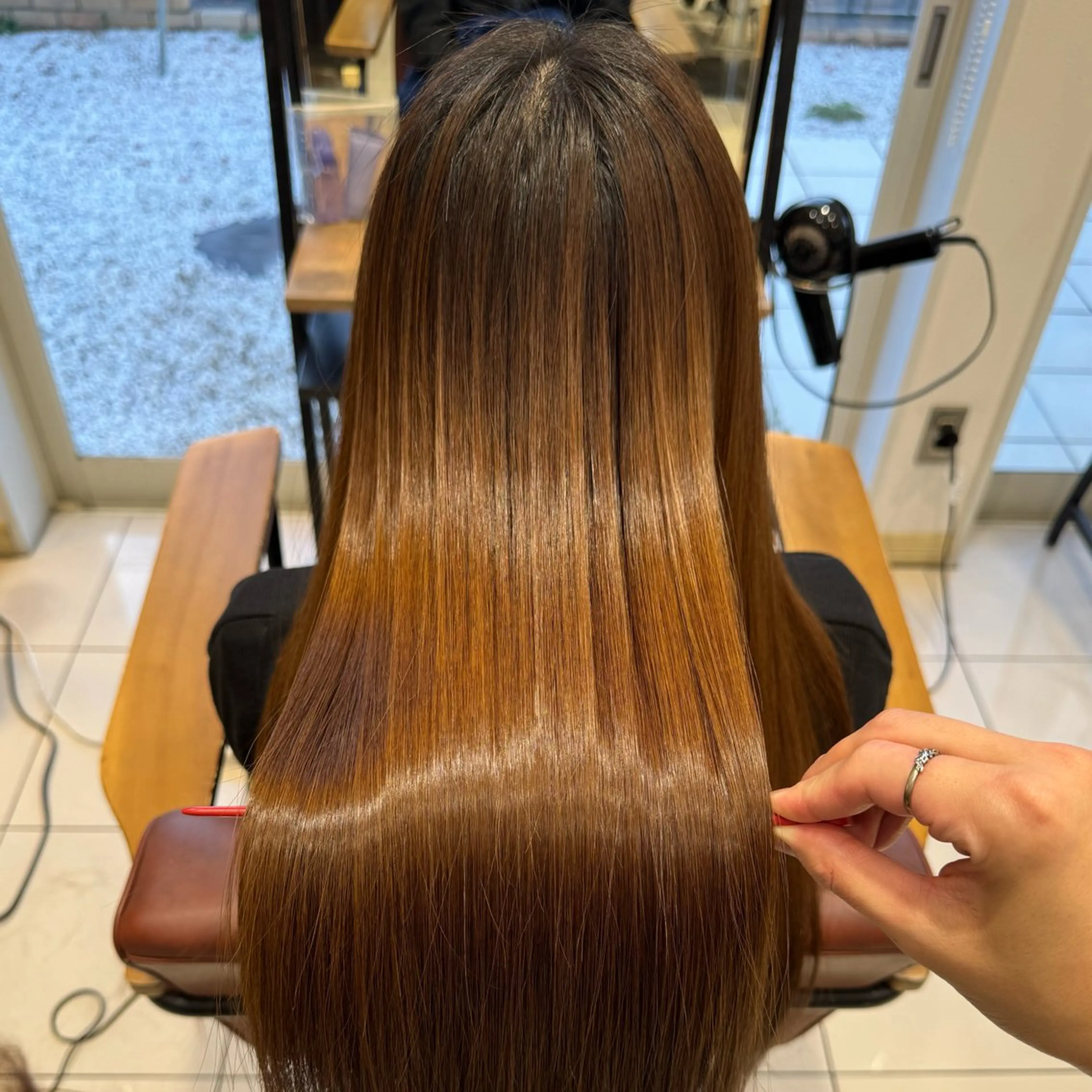 ロング カット 縮毛矯正 トリートメント 縮毛矯正/髪質改善 特化/冨島智基のヘアスタイル