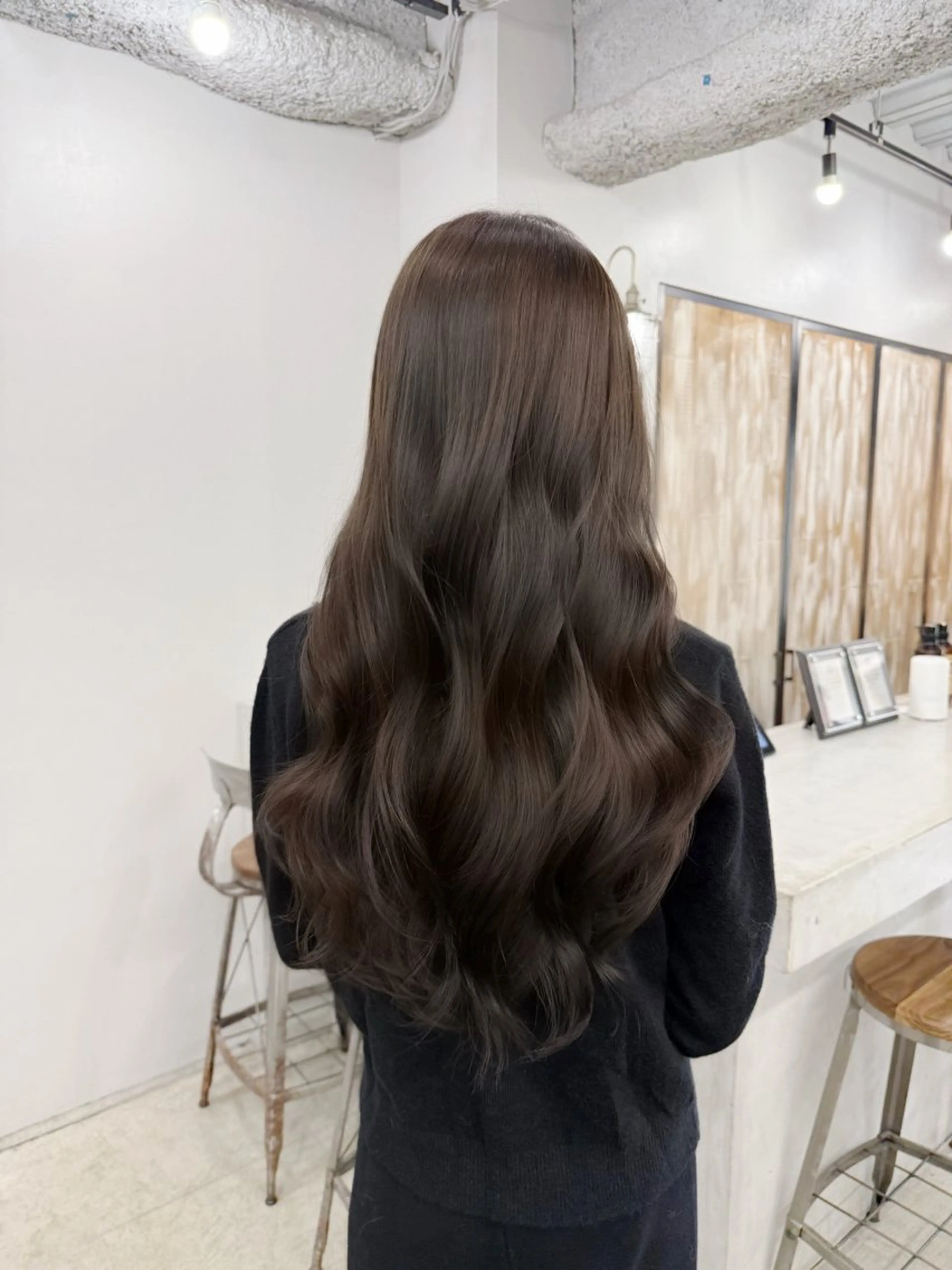 ロング カラー ブラウンカラー 透明感カラー ヘーゼル くびれヘア 韓国風ヘア カット ヘアカラー トリートメント ヘアセット 韓国ヘア🫧 KAZUTOのヘアスタイル