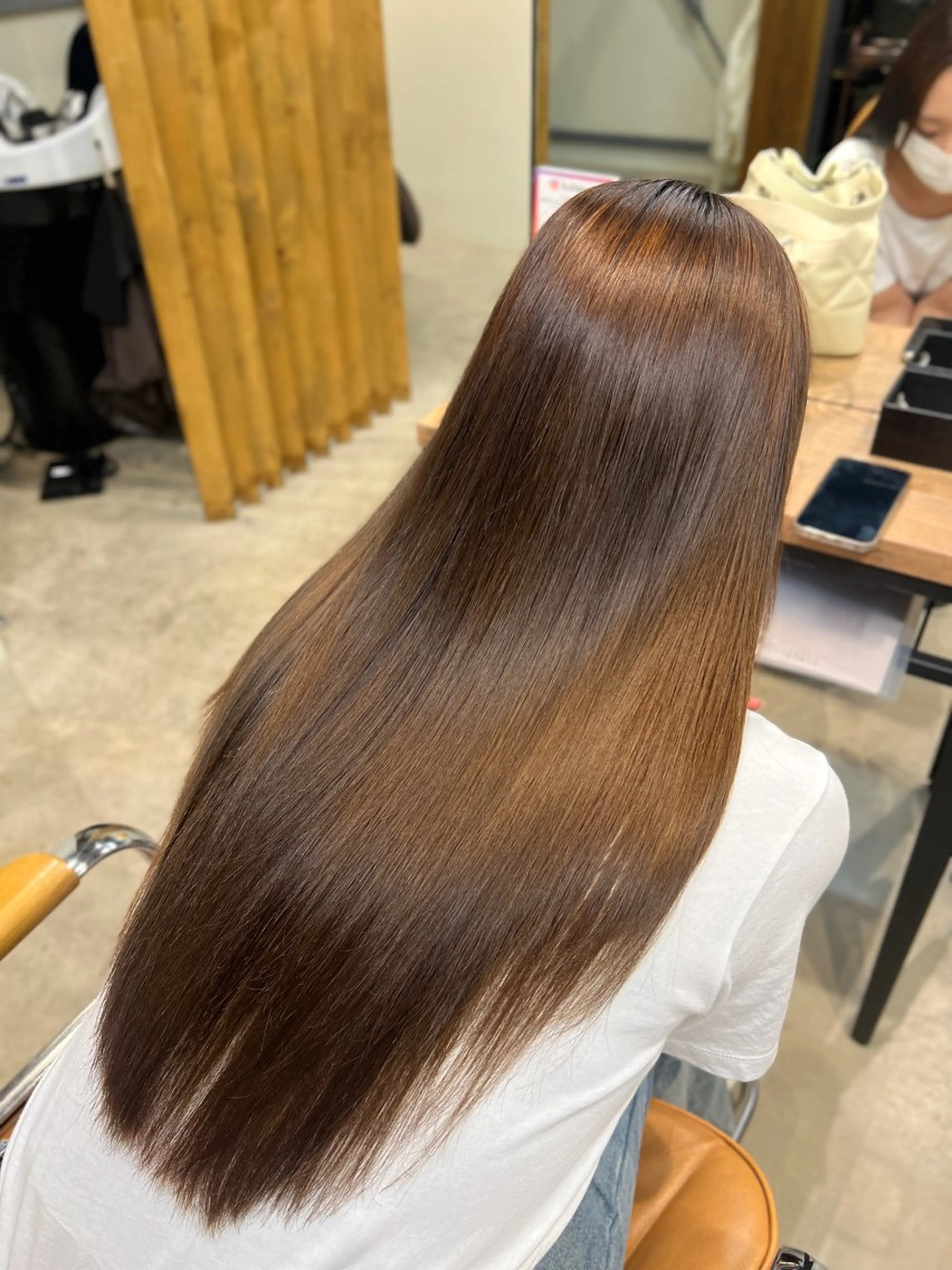 ロング 縮毛矯正 相馬 静香のヘアスタイル