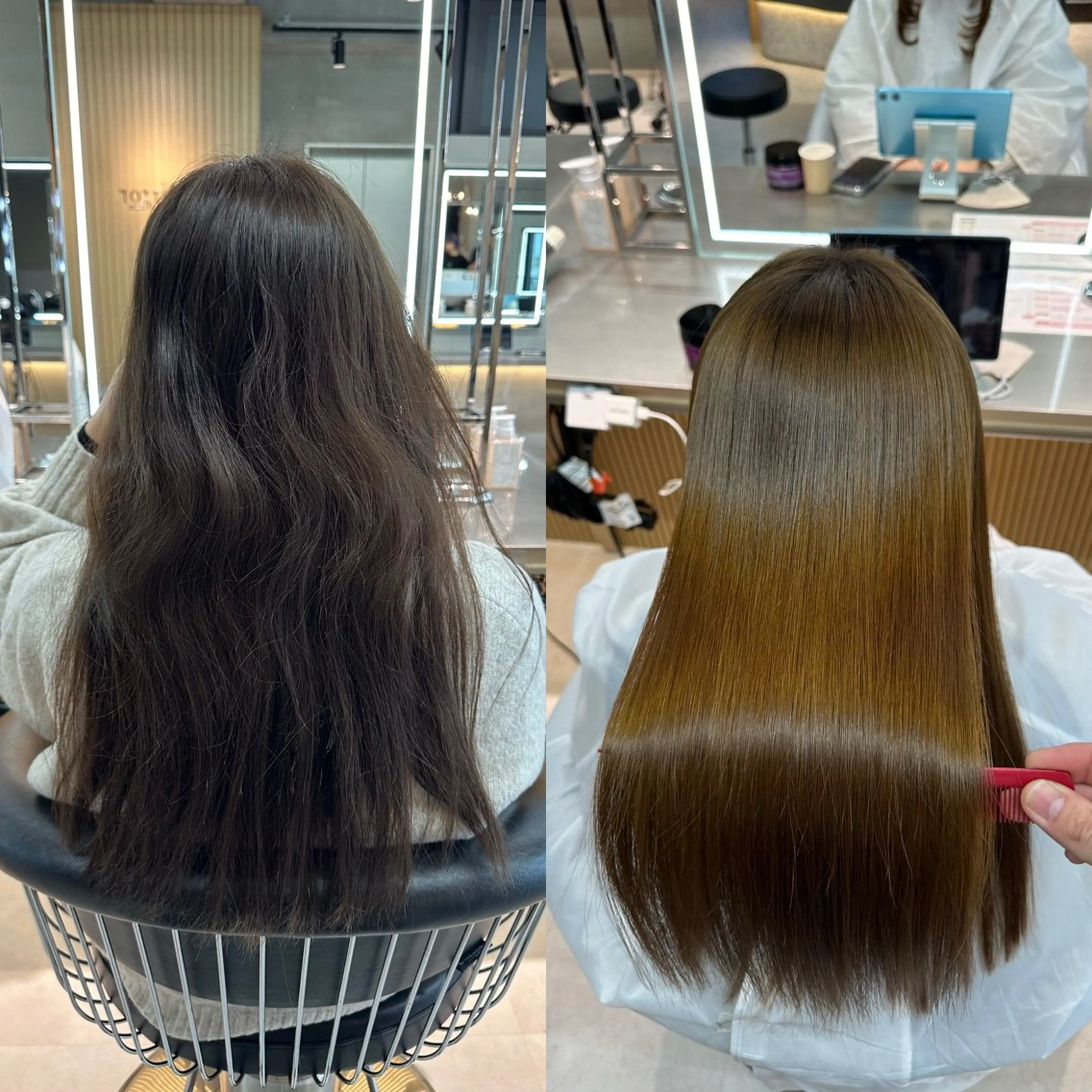 ロング 縮毛矯正 トリートメント ✨髪質改善特化✨副 店長椎葉信乃介のヘアスタイル