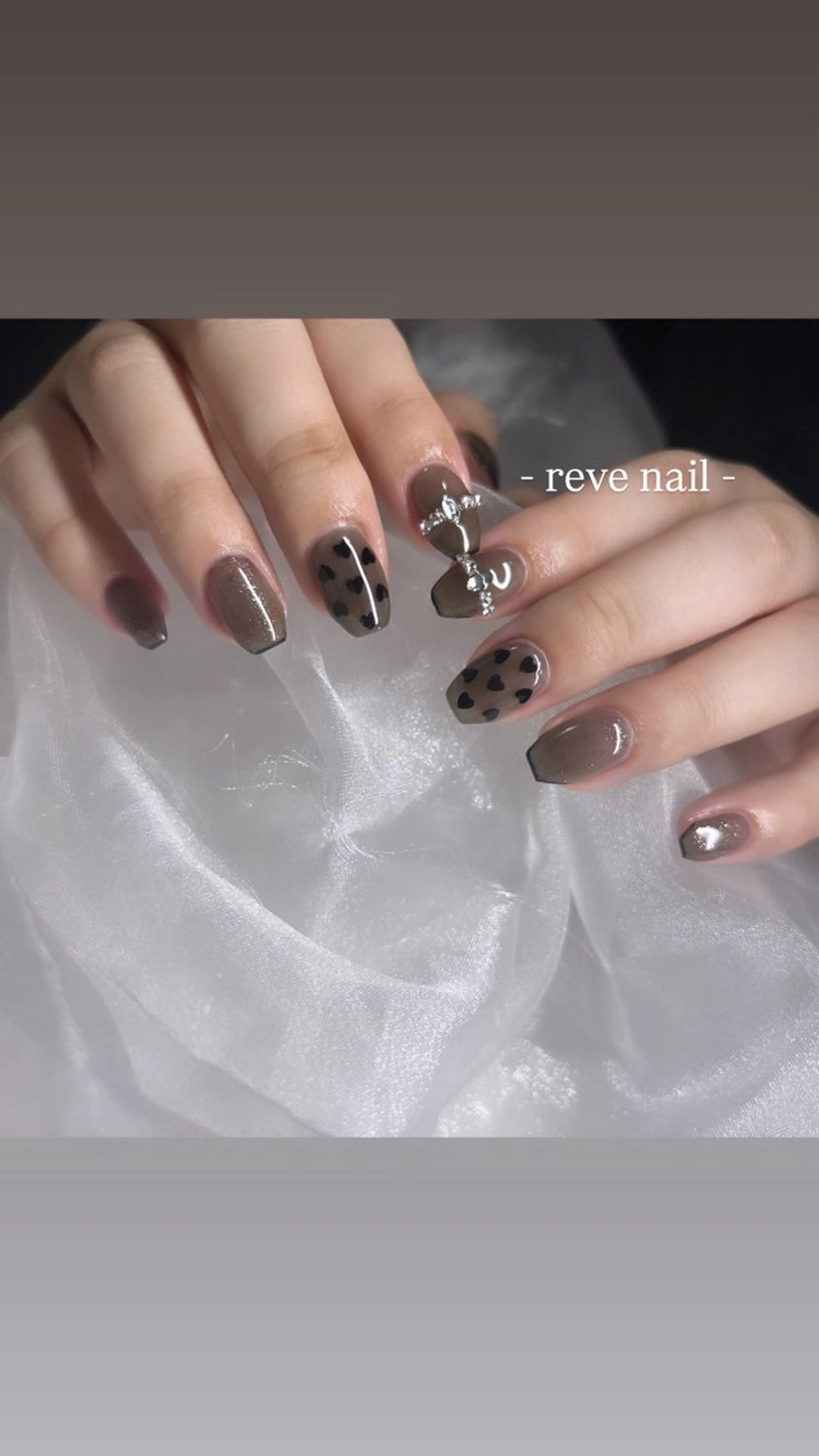 ネイル 韓国ネイル ハンドネイル 門真市 三ツ島 reve nailのネイルデザイン