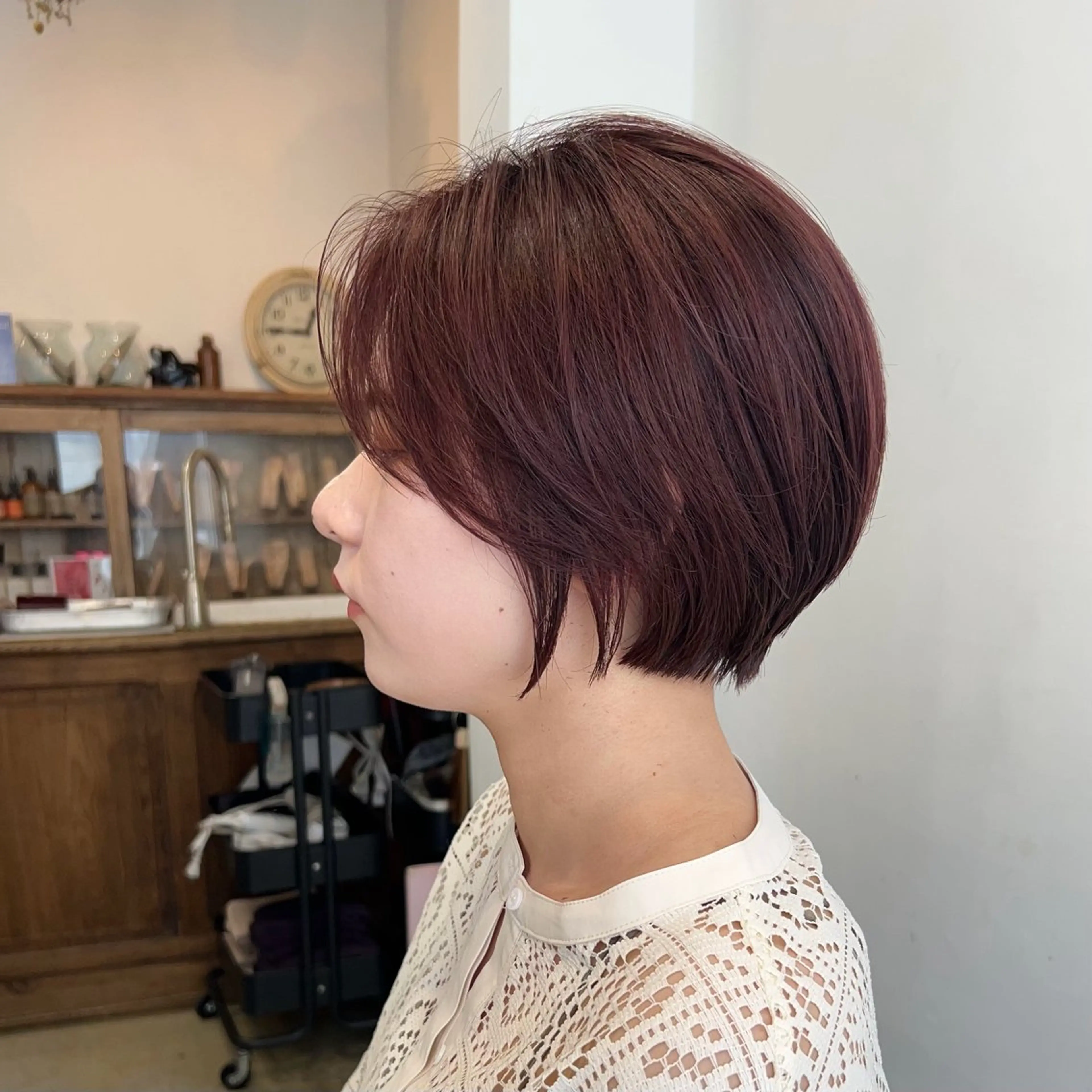 ショート カット 髪も心も健康に🤎 原亜希子のヘアスタイル