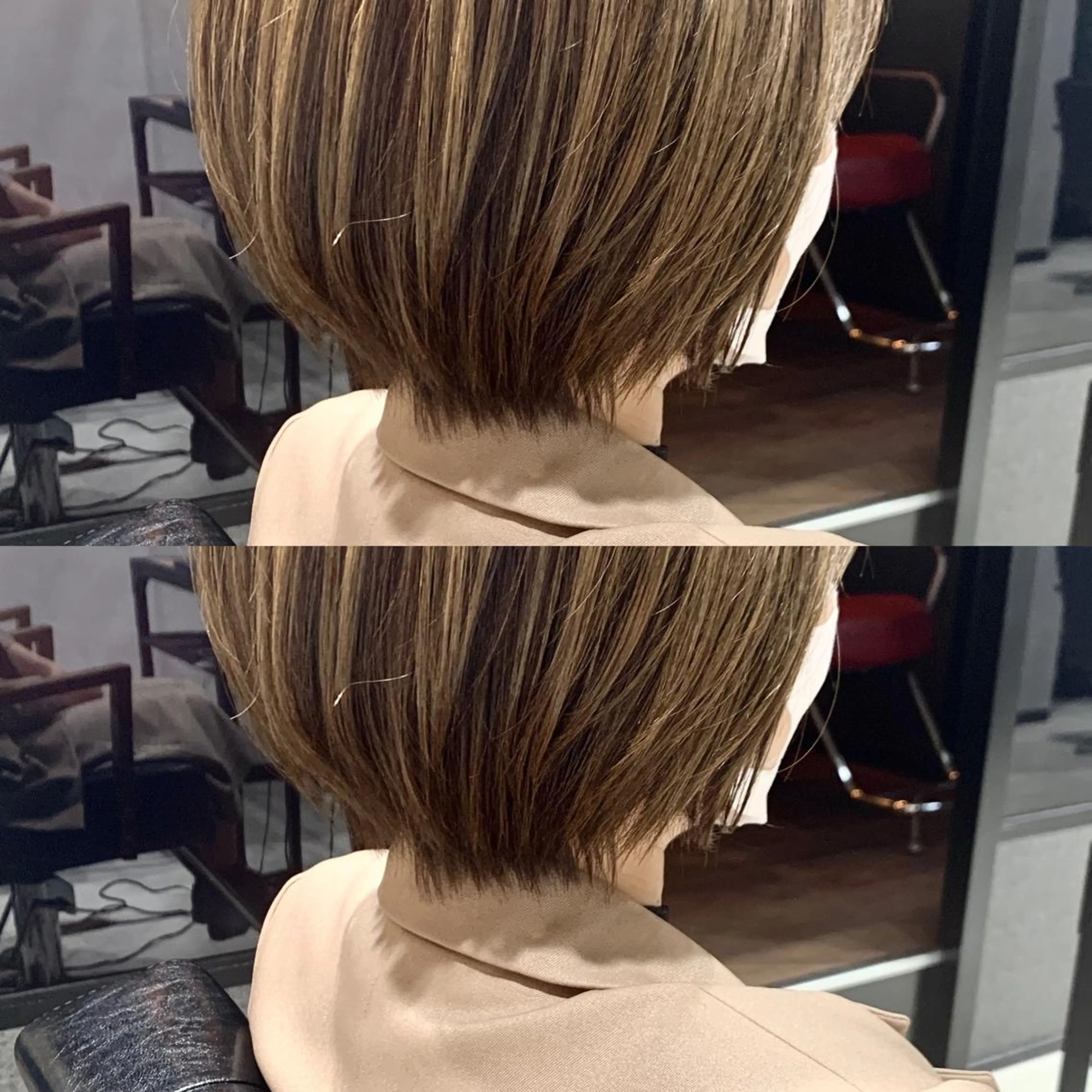 ショート カラー ヘアアレンジ ショートヘア カット ヘアカラー トリートメント 岡崎勇人/レイヤー/ 韓国/ケラチンTRのヘアスタイル