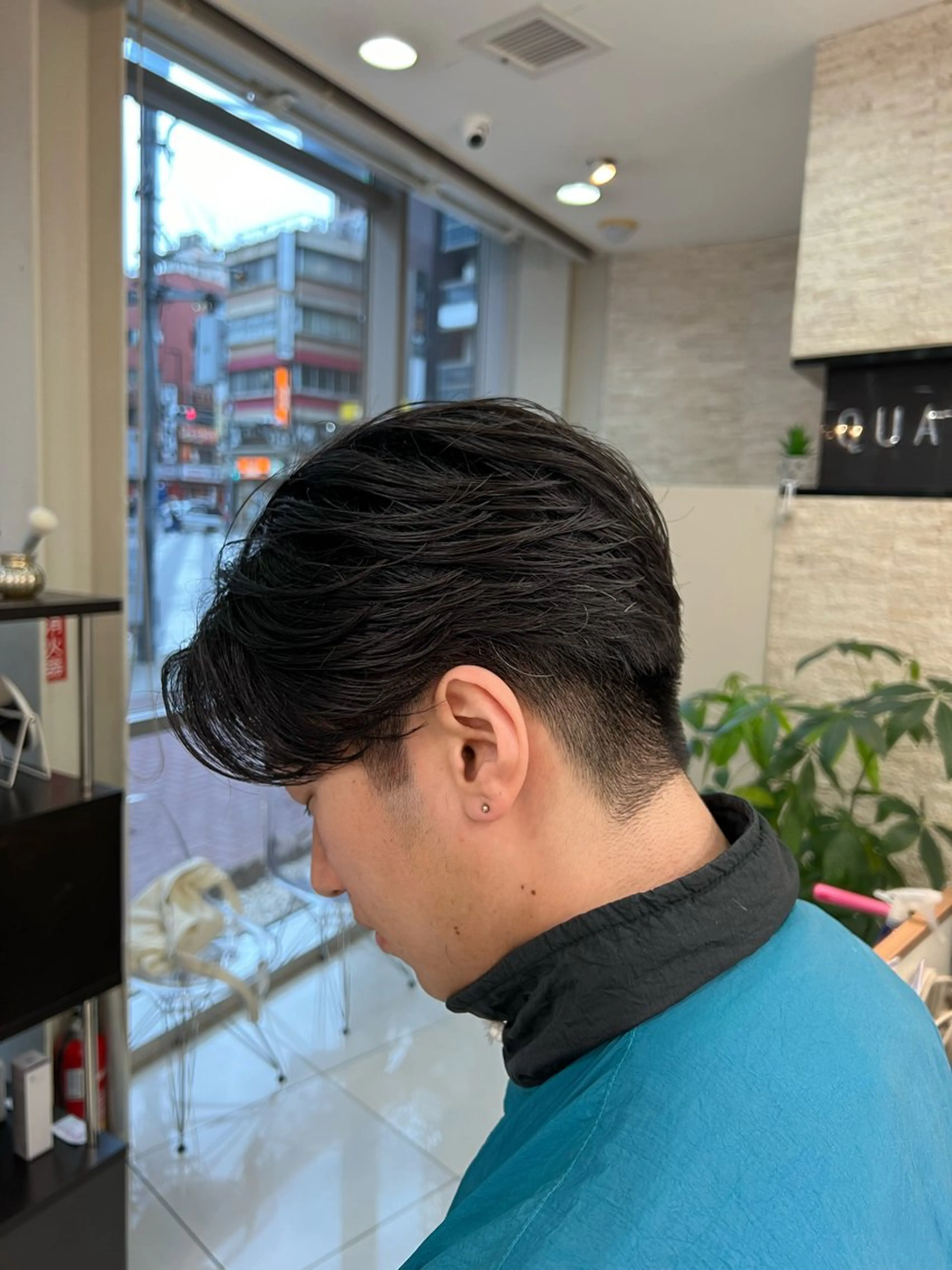 パーマ メンズ センターパート メンズ特化/勝田駅/ 佐和駅/鈴木輝瑠/のヘアスタイル