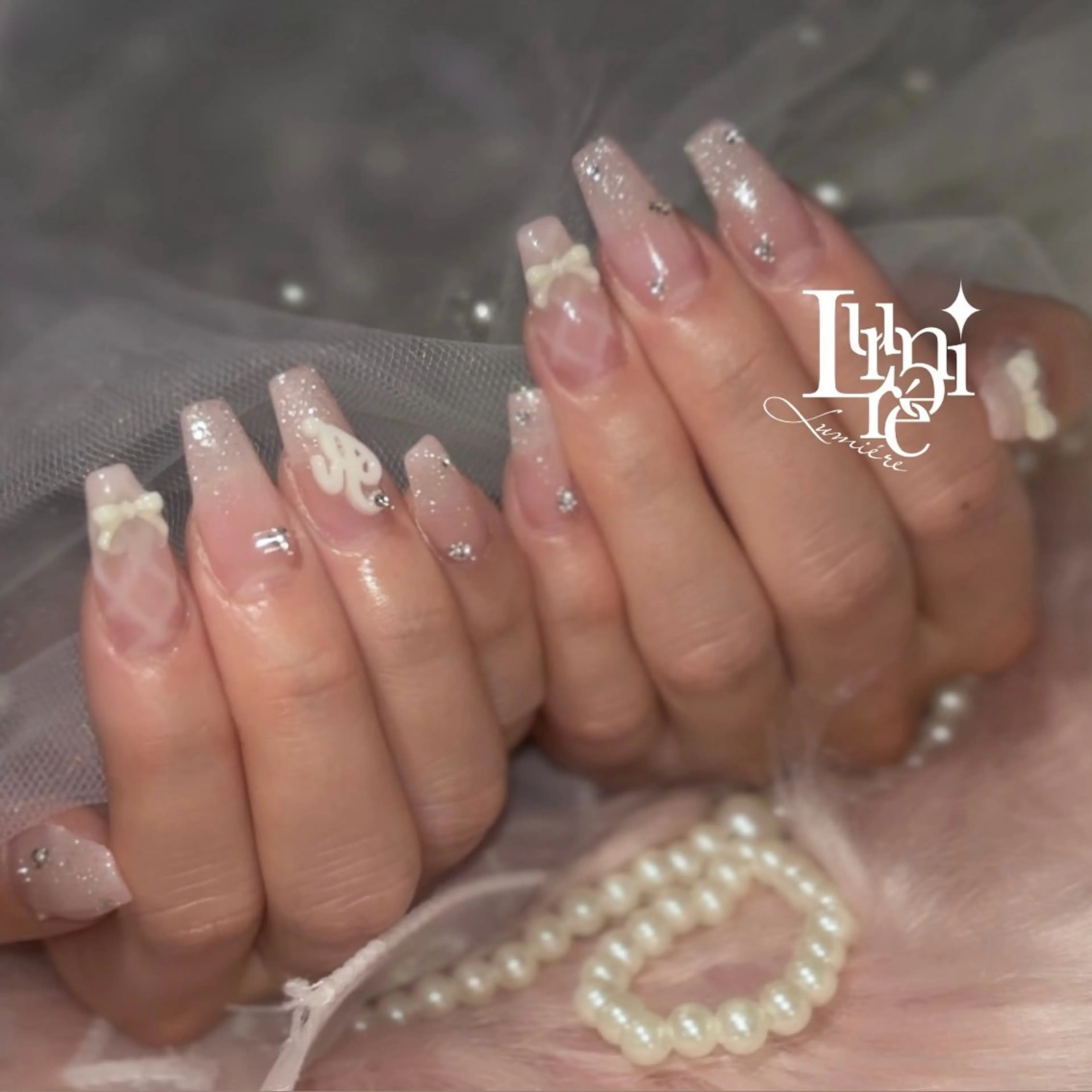 ネイル ハンドネイル Lumière/ 超ロング/ワンホンのネイルデザイン