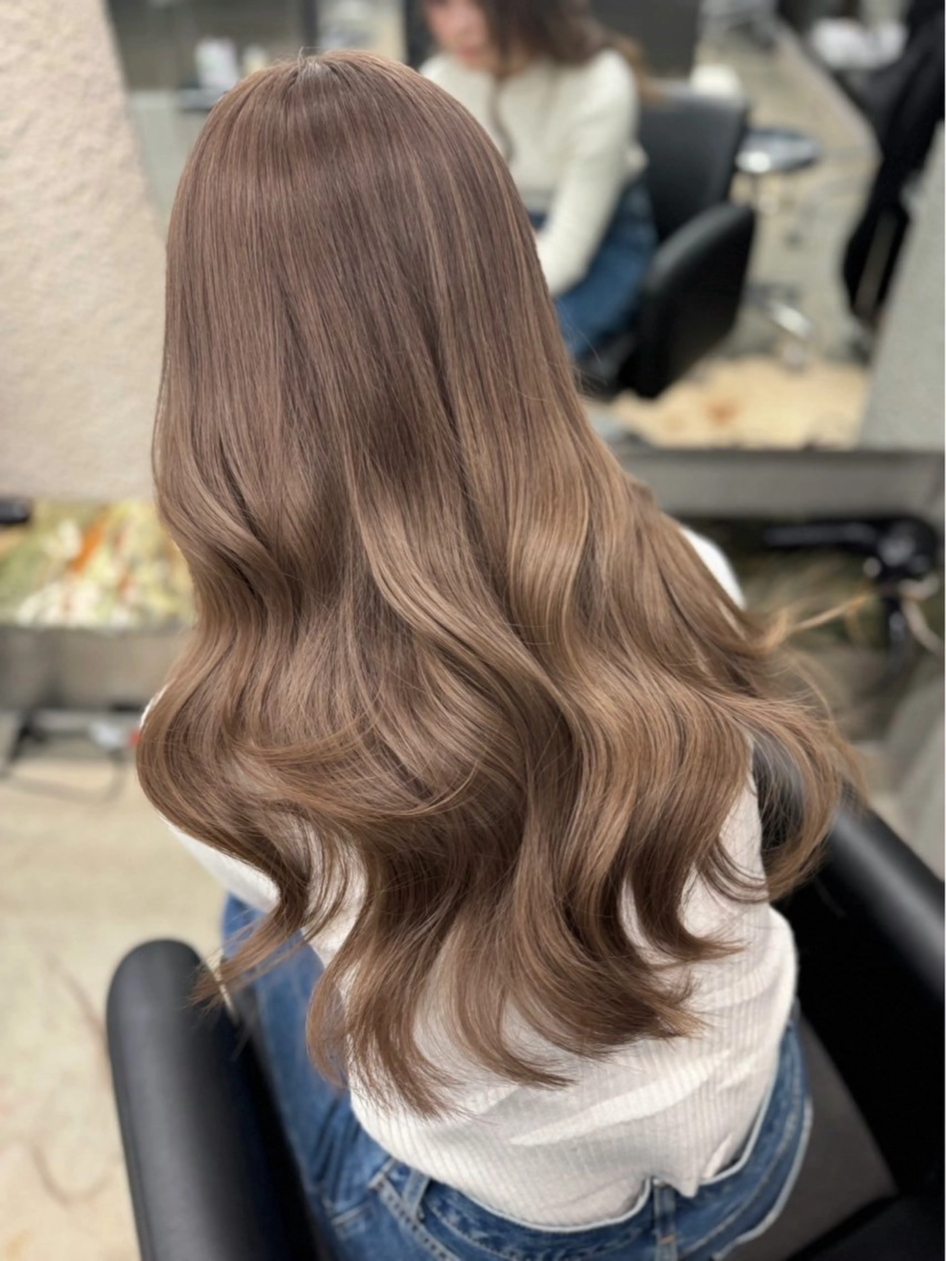 ロング カラー ブリーチ 透明感カラー ヘアカラー トリートメント 韓国ヘア特化 TAKESHIのヘアスタイル