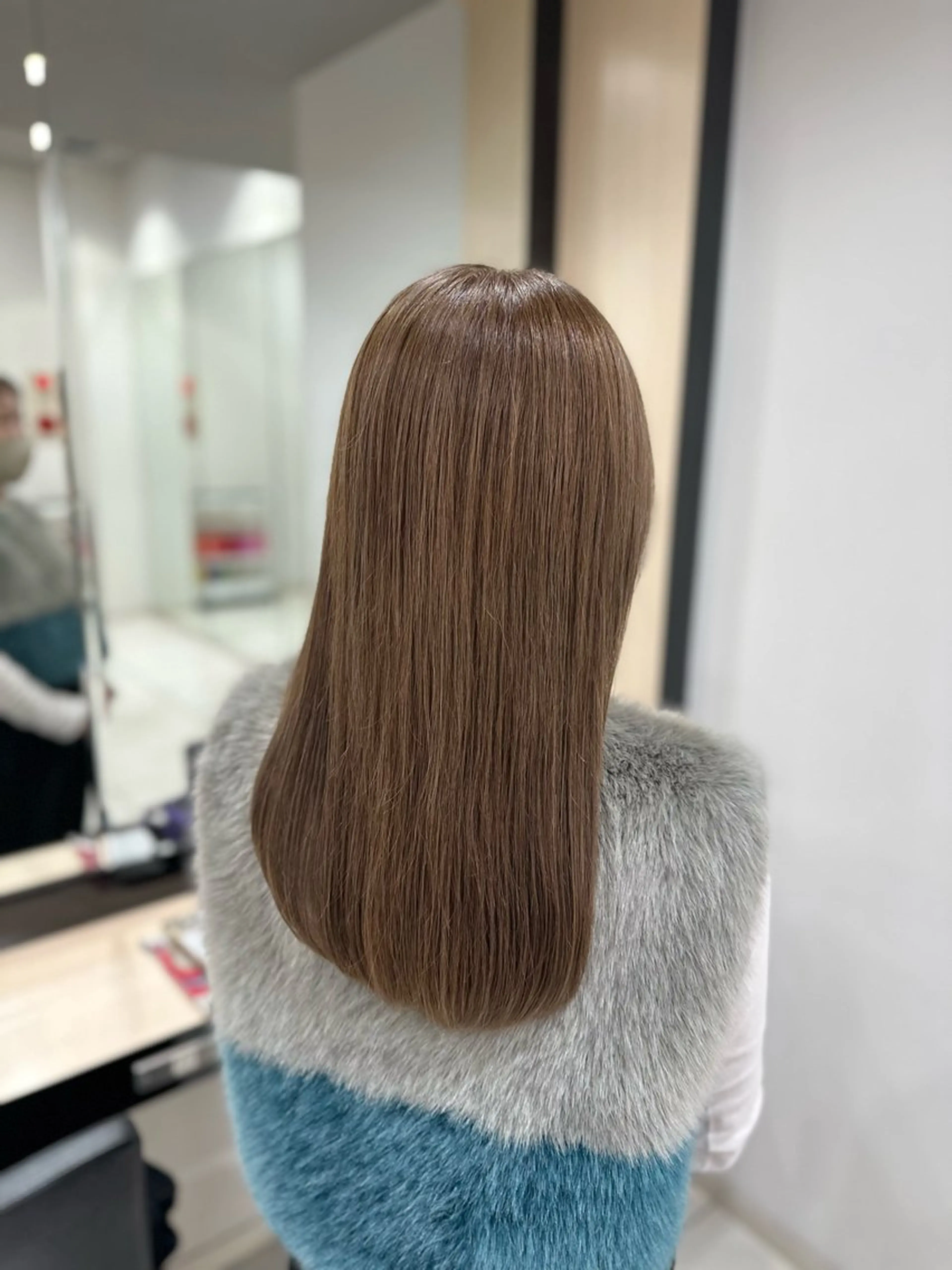 ロング カラー ベージュカラー クロスパーマ/うる艶 カラー/Kurumiのヘアスタイル