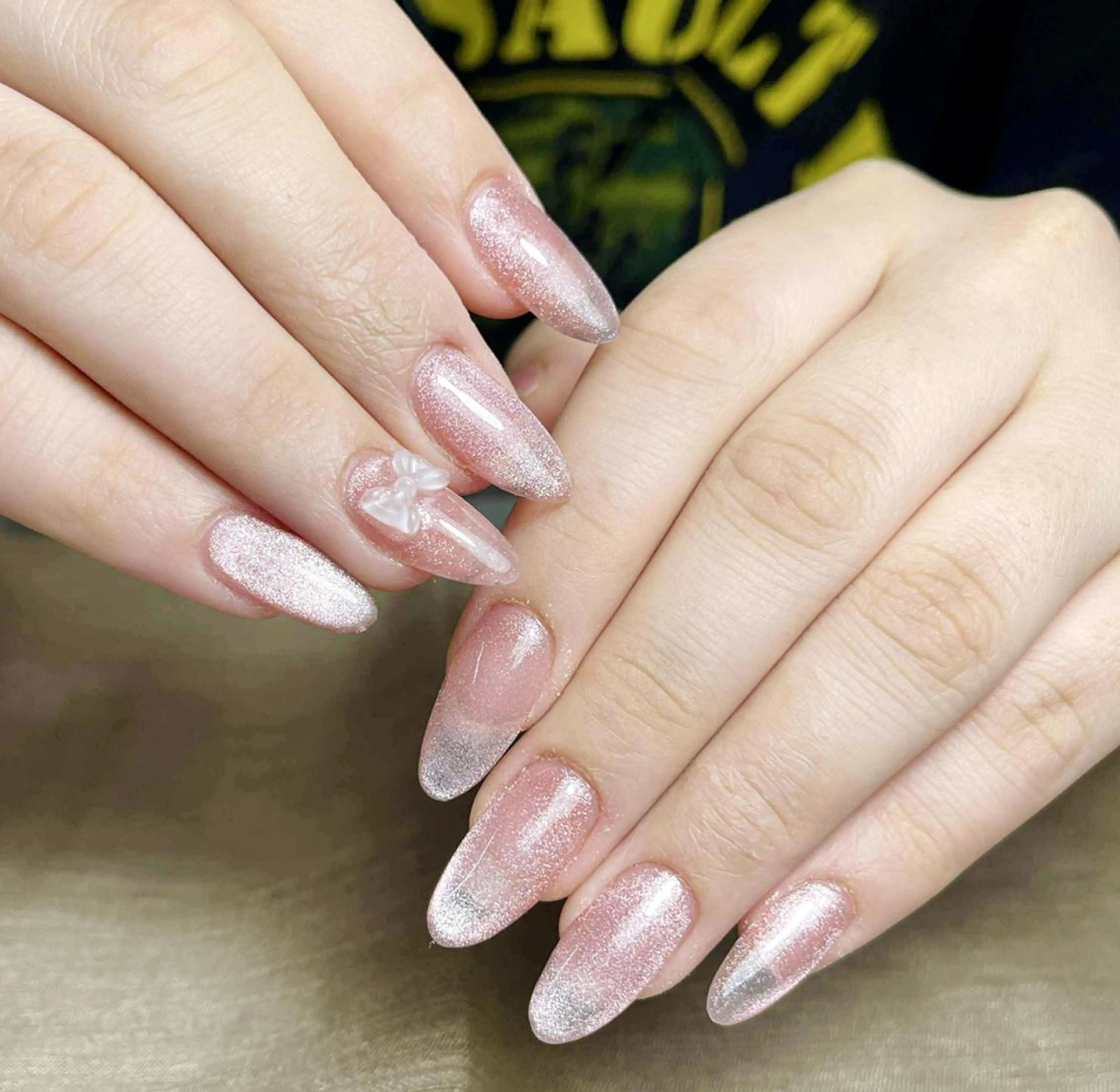 ネイル オーロラネイル ブルー チークネイル フットネイル フレンチネイル ハンドネイル アミ ちゃんのネイルデザイン