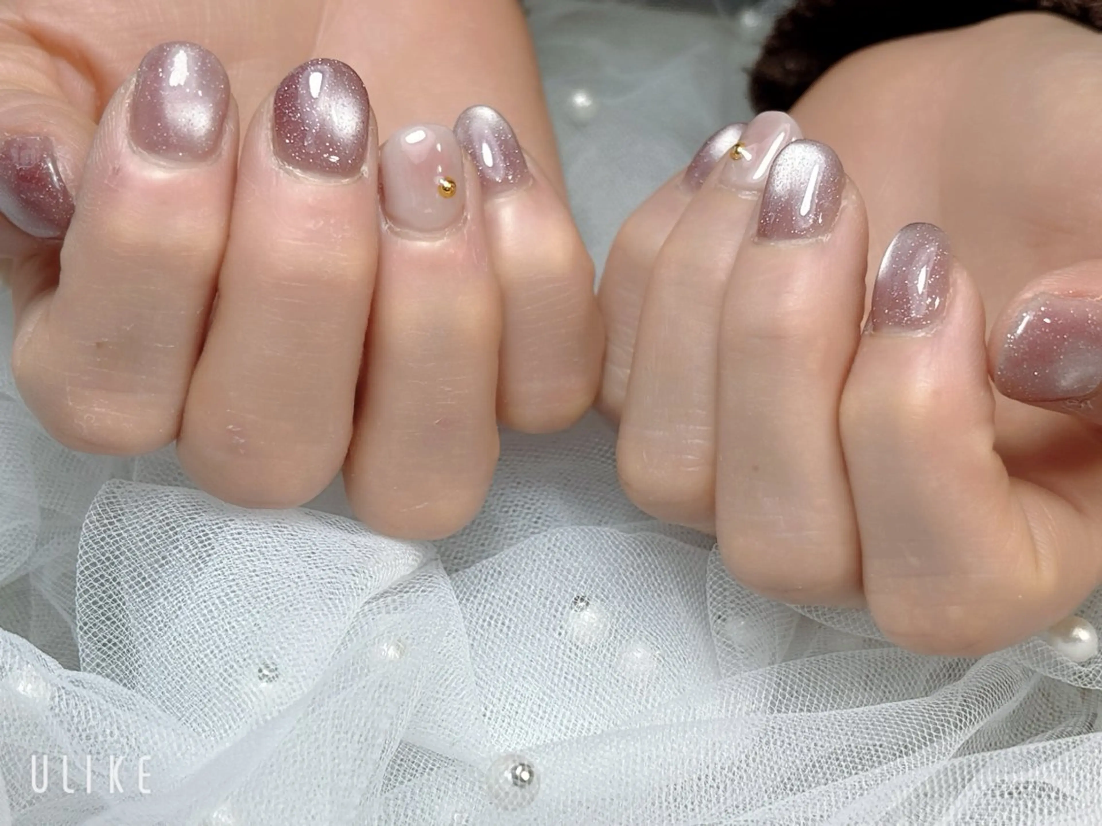 ネイル アートネイル フラッシュネイル ジェルネイル マグネットネイル mi hoのネイルデザイン