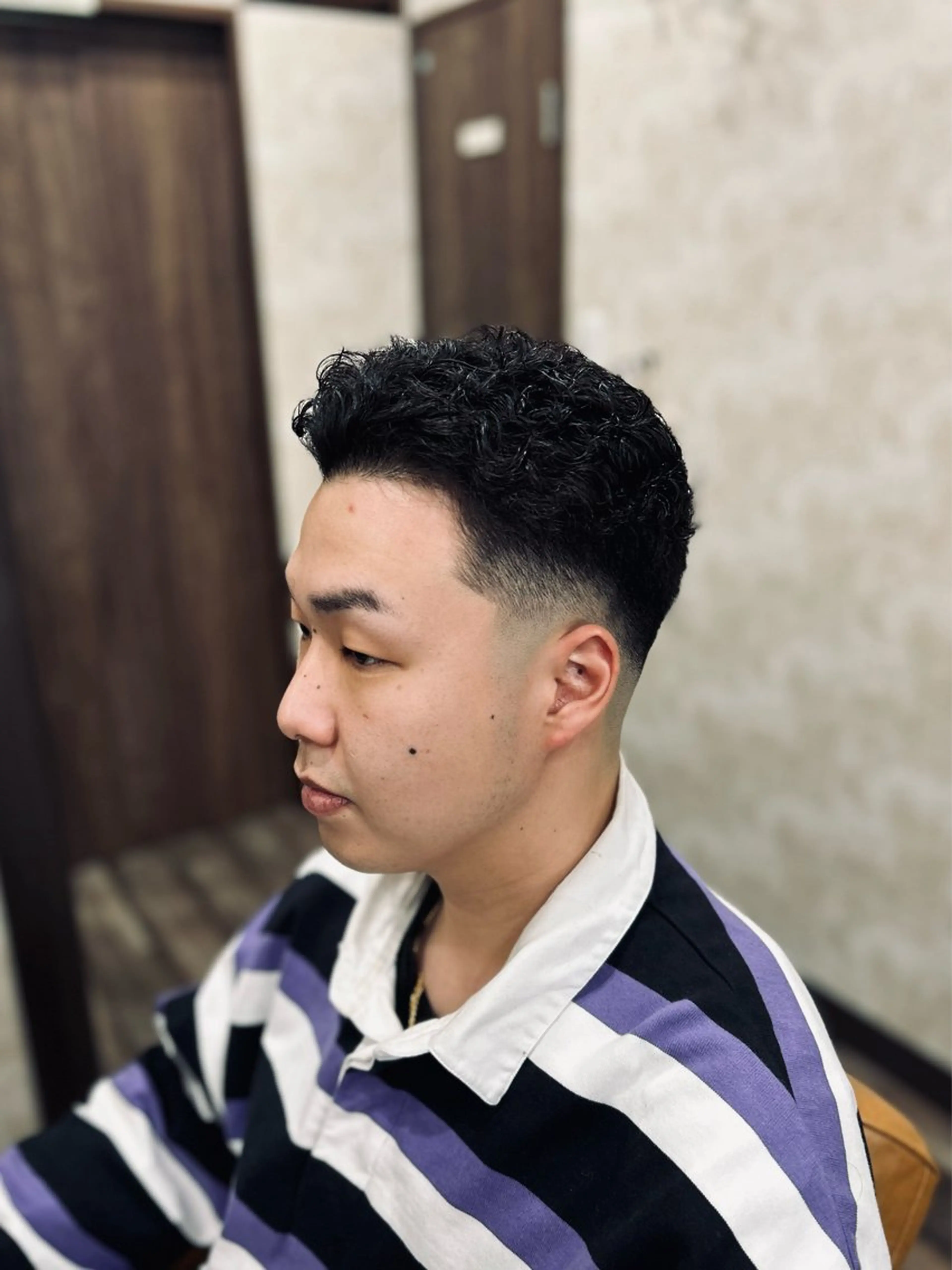 ショート パーマ メンズ カット パーマ メンズカット/ 雄大のヘアスタイル