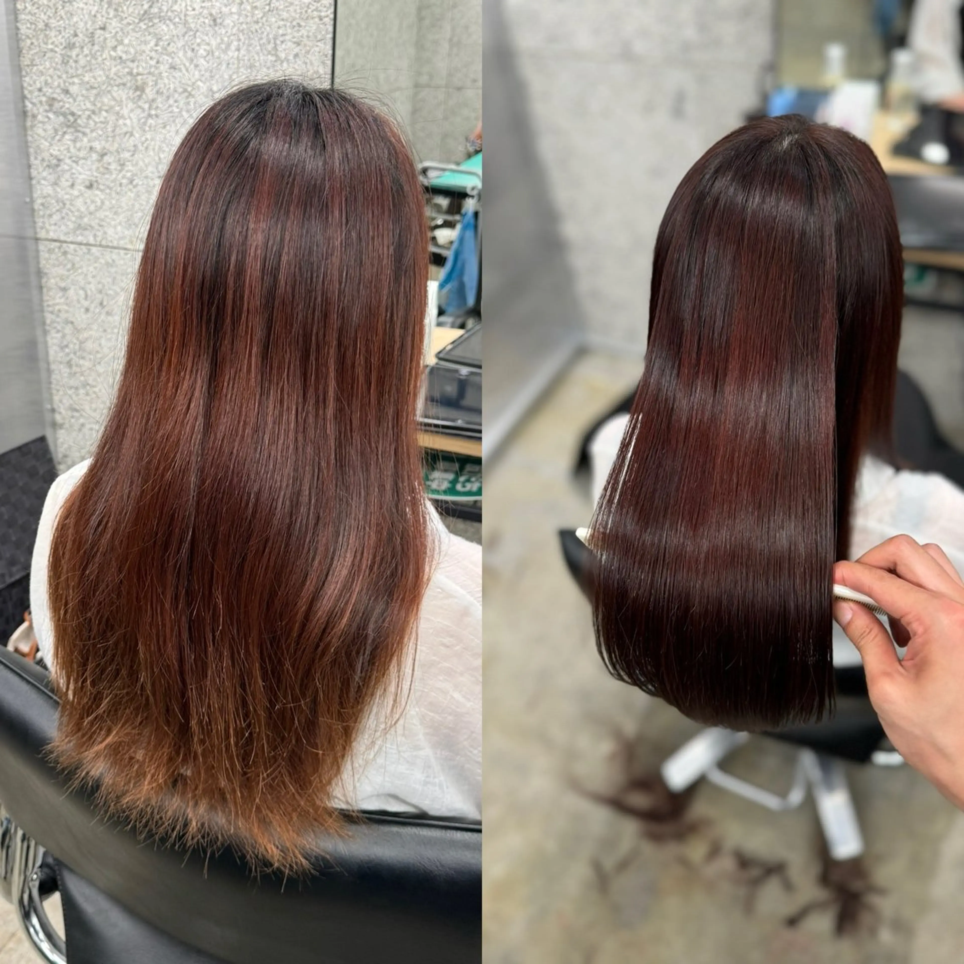 ロング カット ヘアカラー 縮毛矯正 トリートメント WERULE pivot cross店所属・髪質改善/浅沼 亮のヘアスタイル