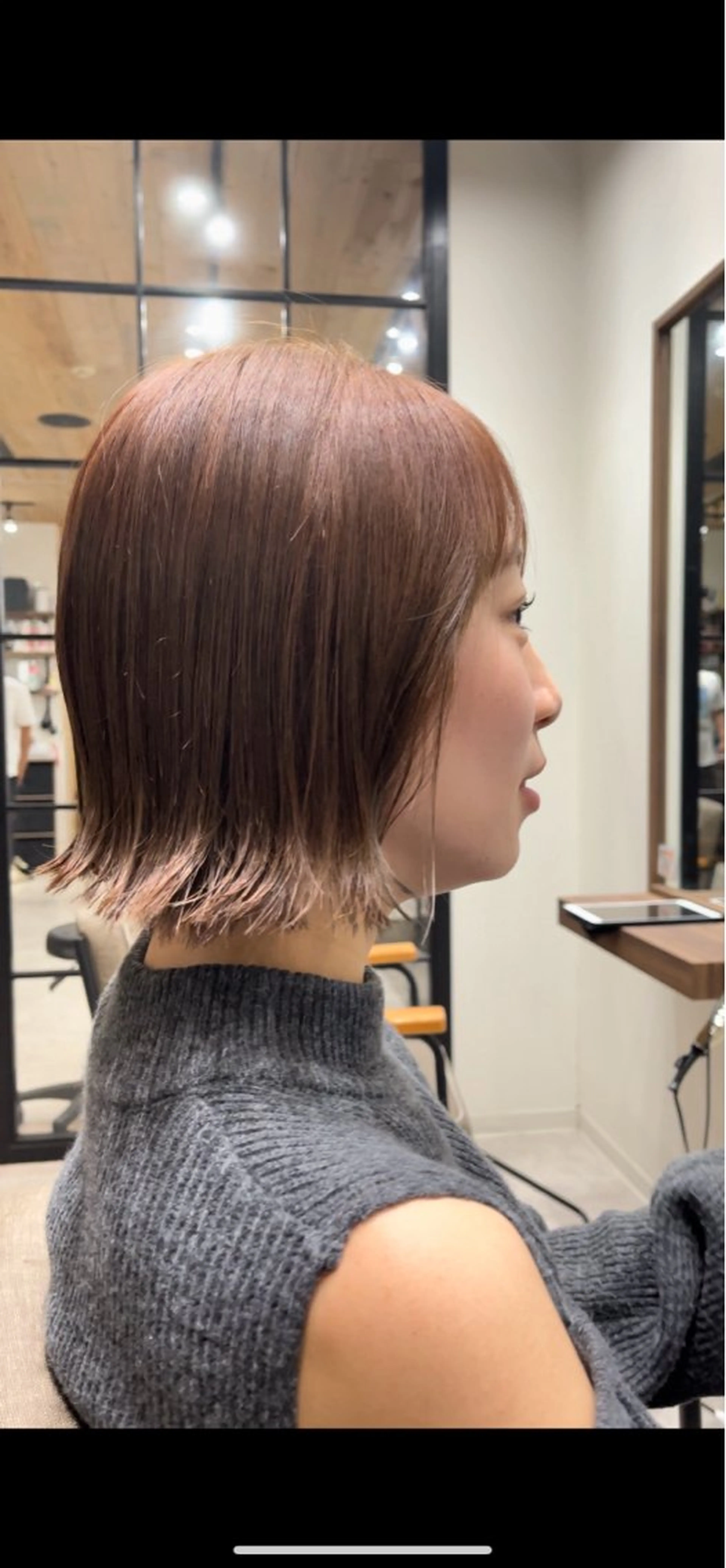 ミディアム カット 朝5分でキマる艶髪 ／ヤマダのヘアスタイル