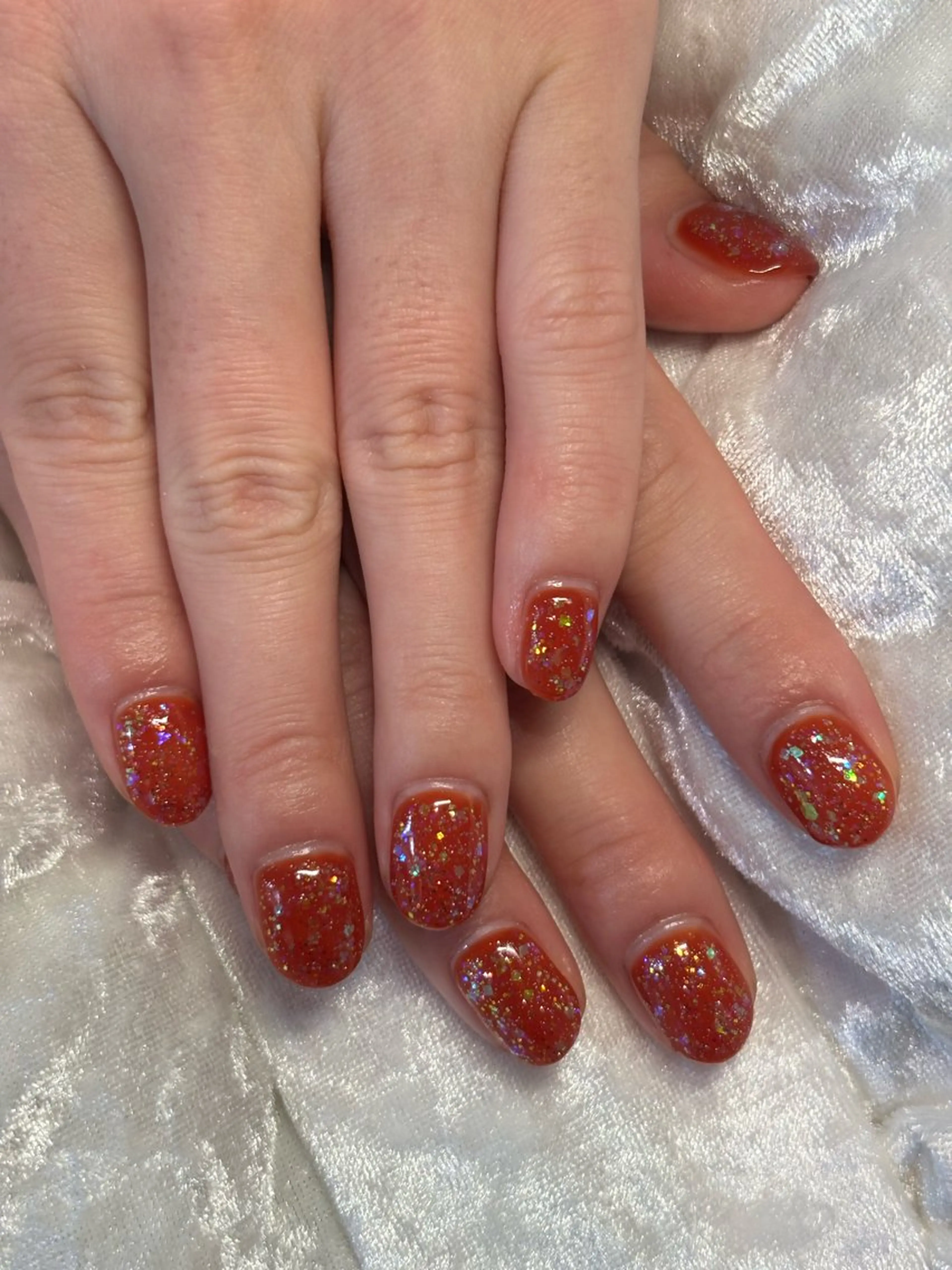 ネイル ジェルネイル ワンカラーネイル 鳥山 悠莉のネイルデザイン