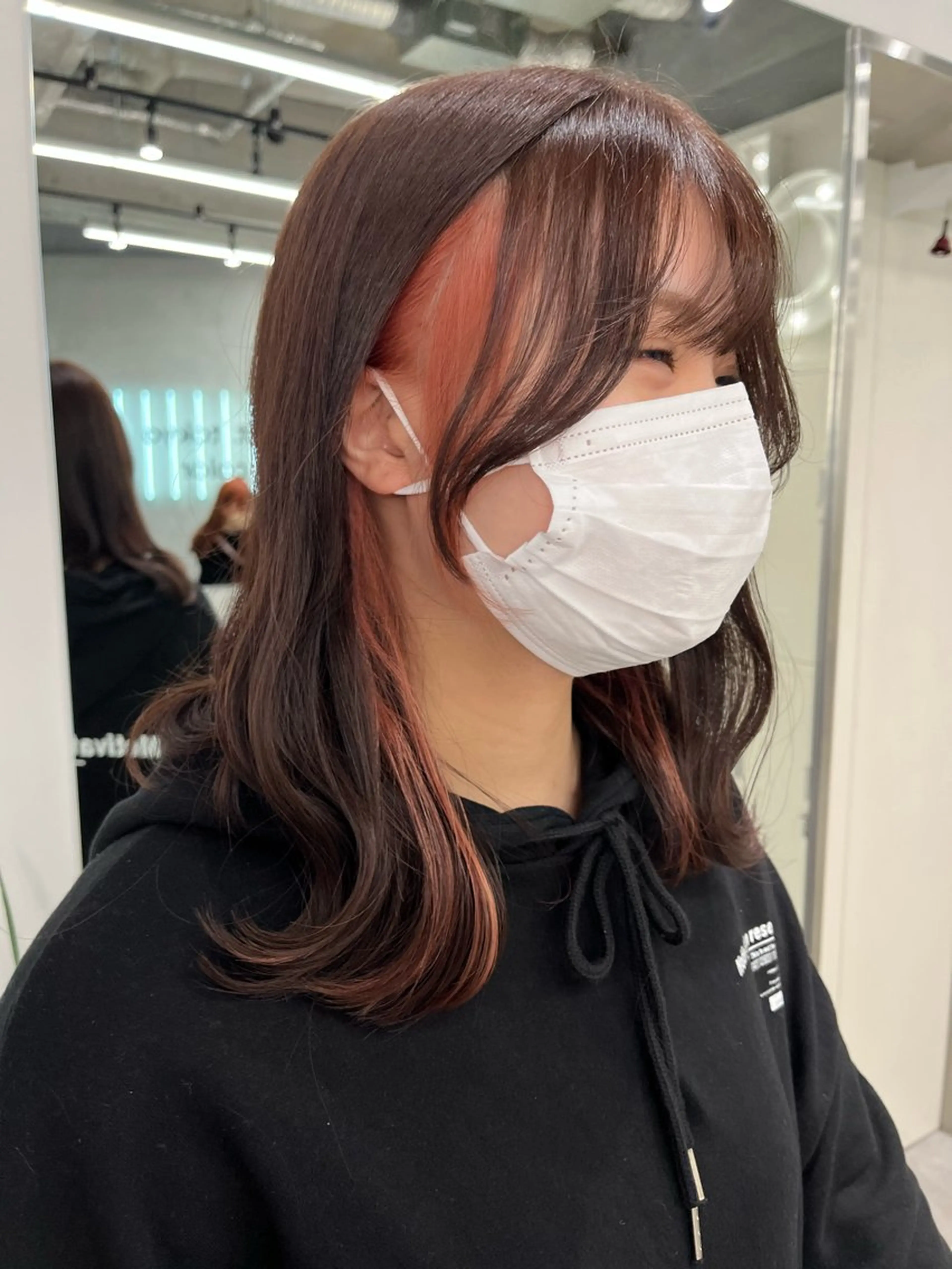 カラー オレンジ dot .tokyo color所属・中村 彩夏のヘアスタイル