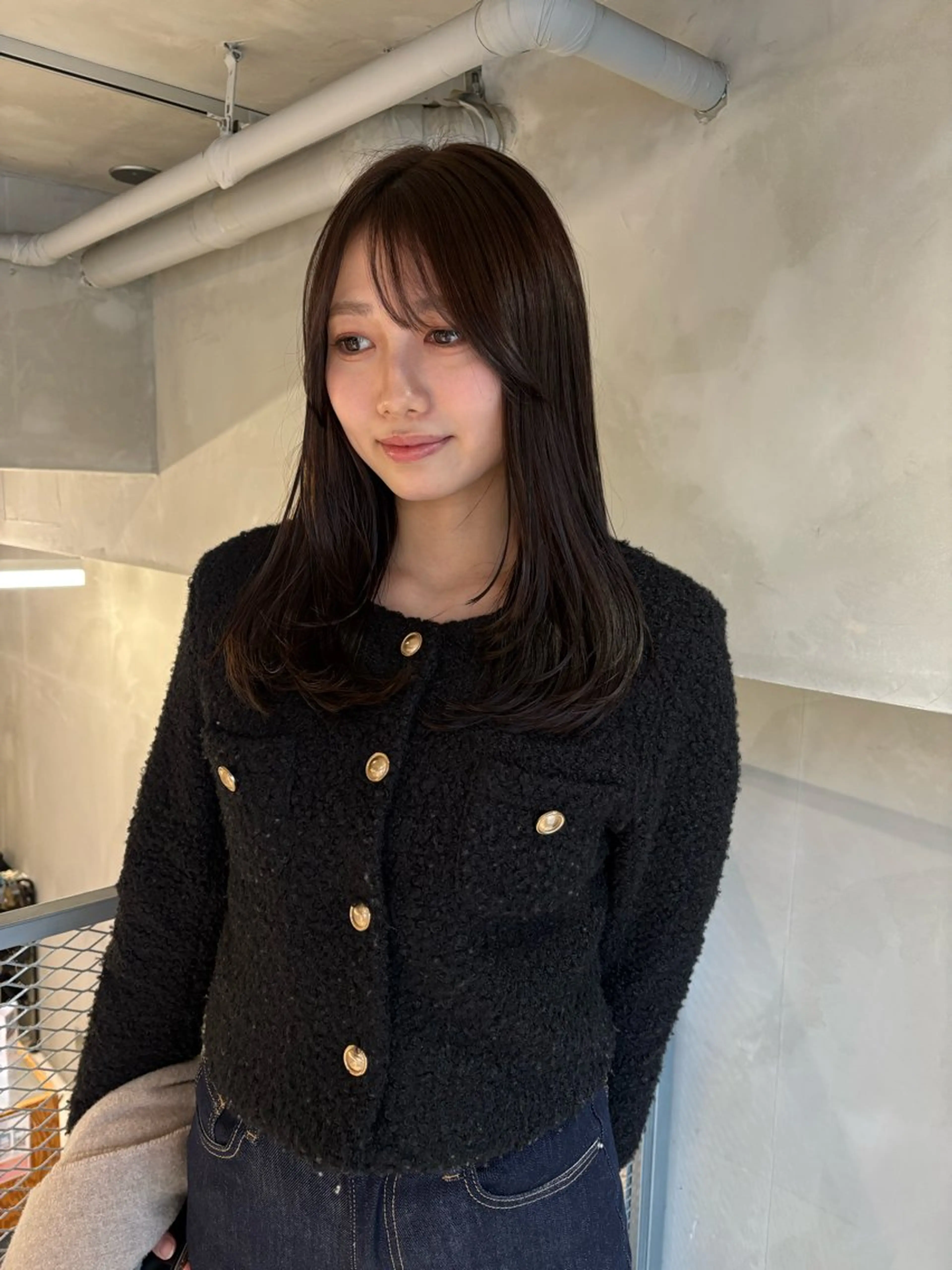 セミロング カラー ブラウンカラー レイヤーカット カット ヘアカラー トリートメント 透明感カラー🫧 nanohaのヘアスタイル