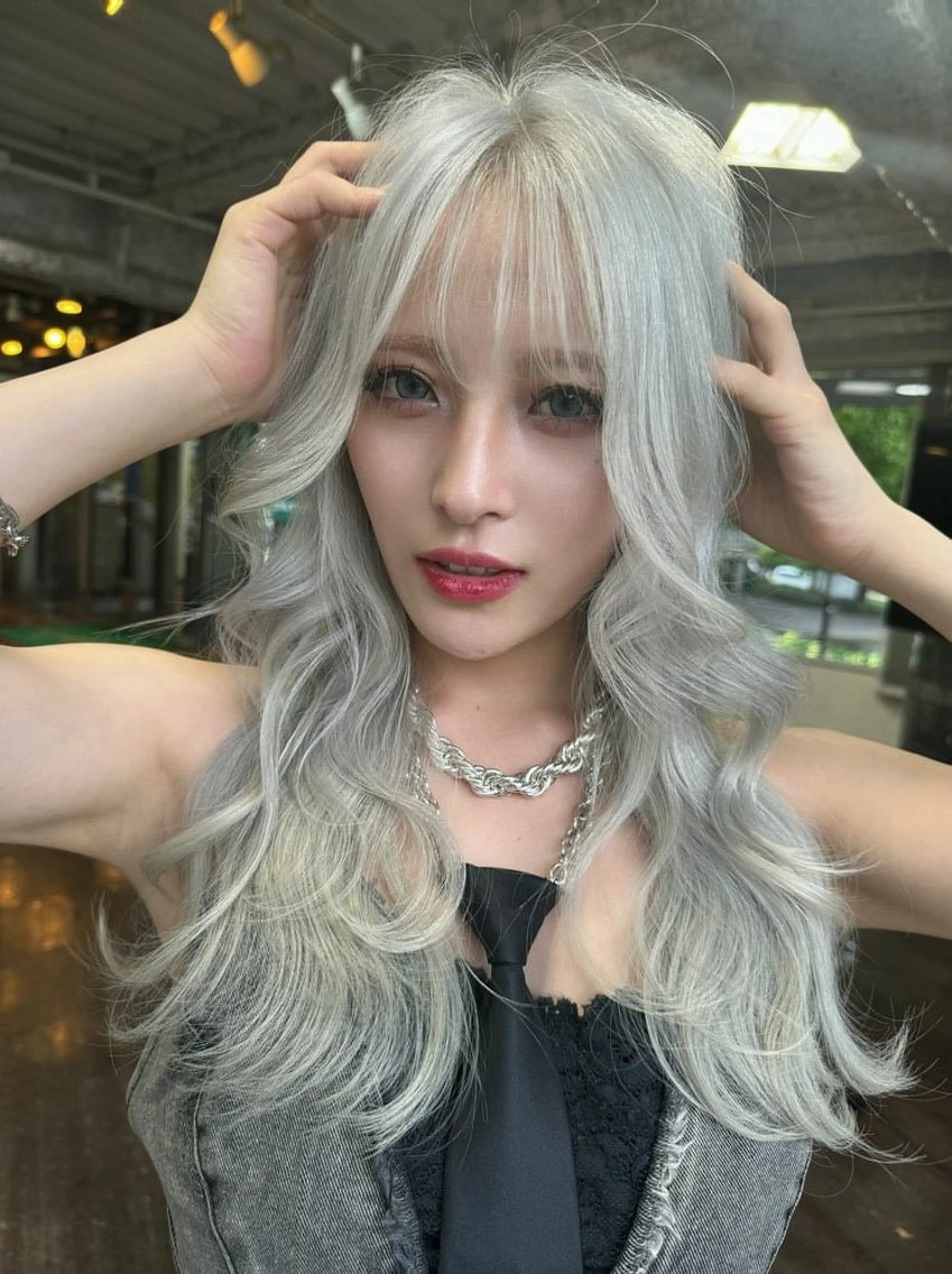 セミロング カラー ヘアカラー トリートメント 名駅/カラーモデル 募集/sakuraのヘアスタイル