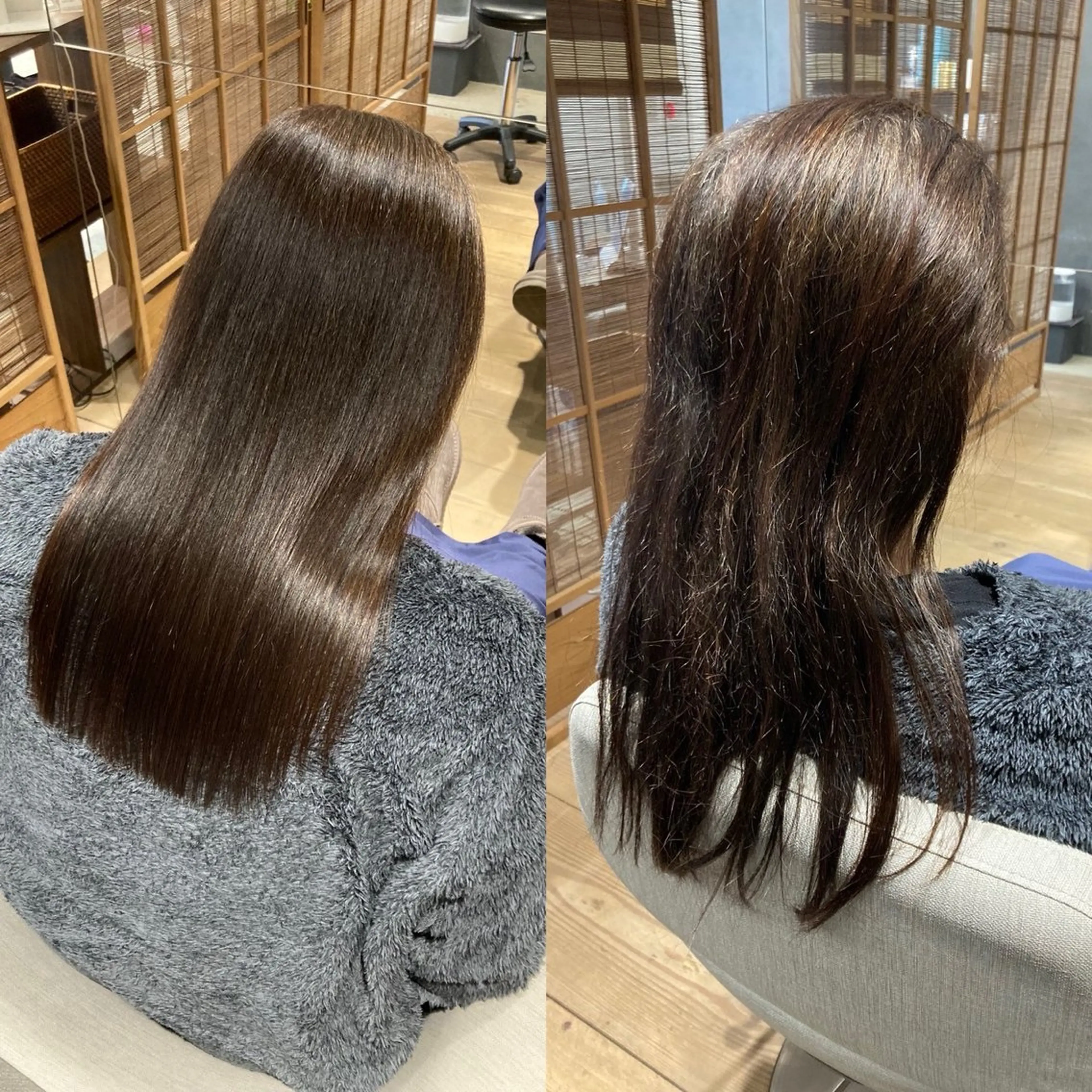 ロング 髪質改善 縮毛矯正 トリートメント いばやし たかひろのヘアスタイル