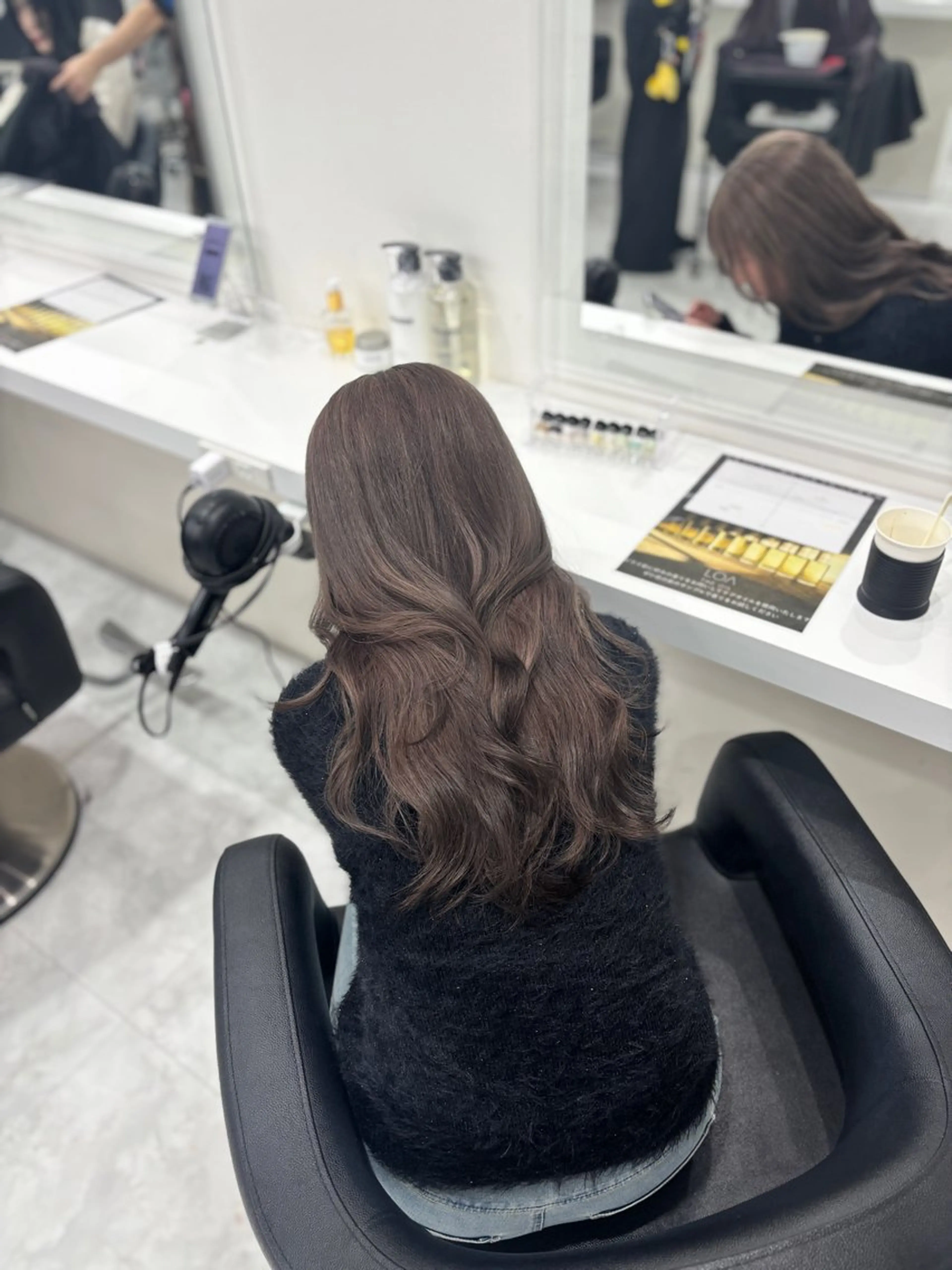 カラー ヘアカラー トリートメント ヘッドスパ ヘアセット 🎀ツヤ髪✖︎ 暖色🎀RYUKAのヘアスタイル