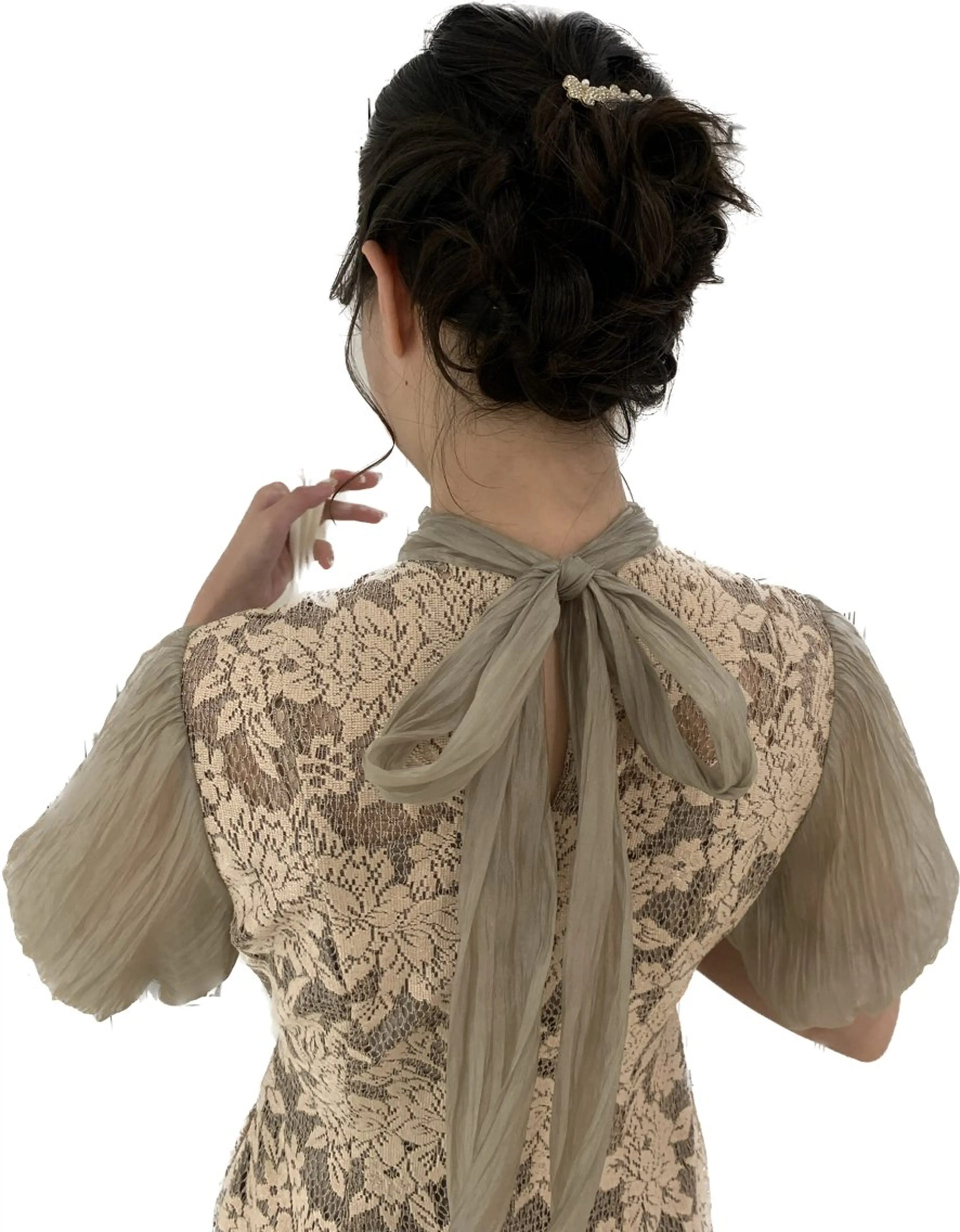 ロング ヘアアレンジ ヘアセット ミドウチ アヤカのヘアスタイル