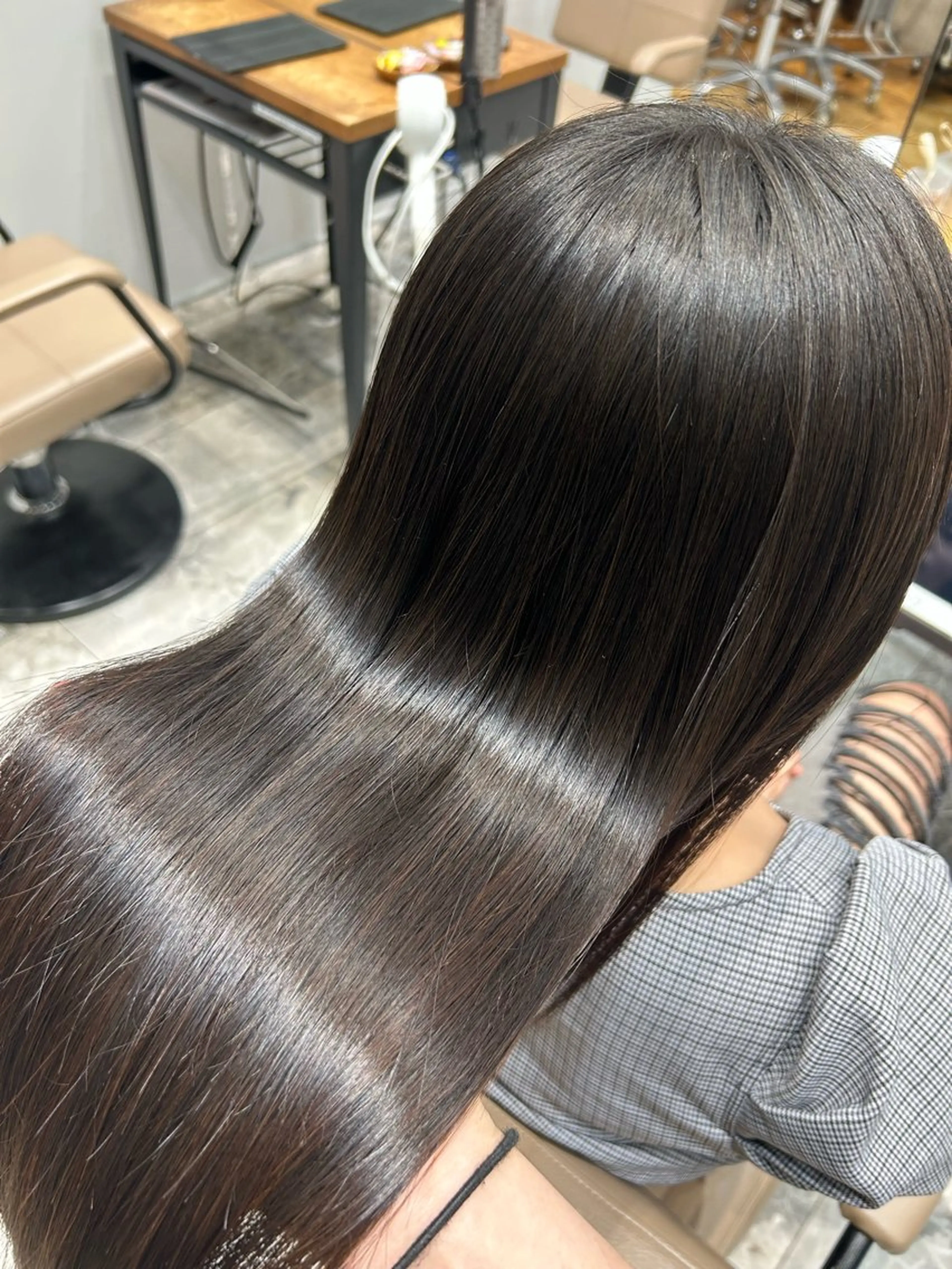 ロング 縮毛矯正 ヘアアレンジ /カラー和田茉日琉のヘアスタイル