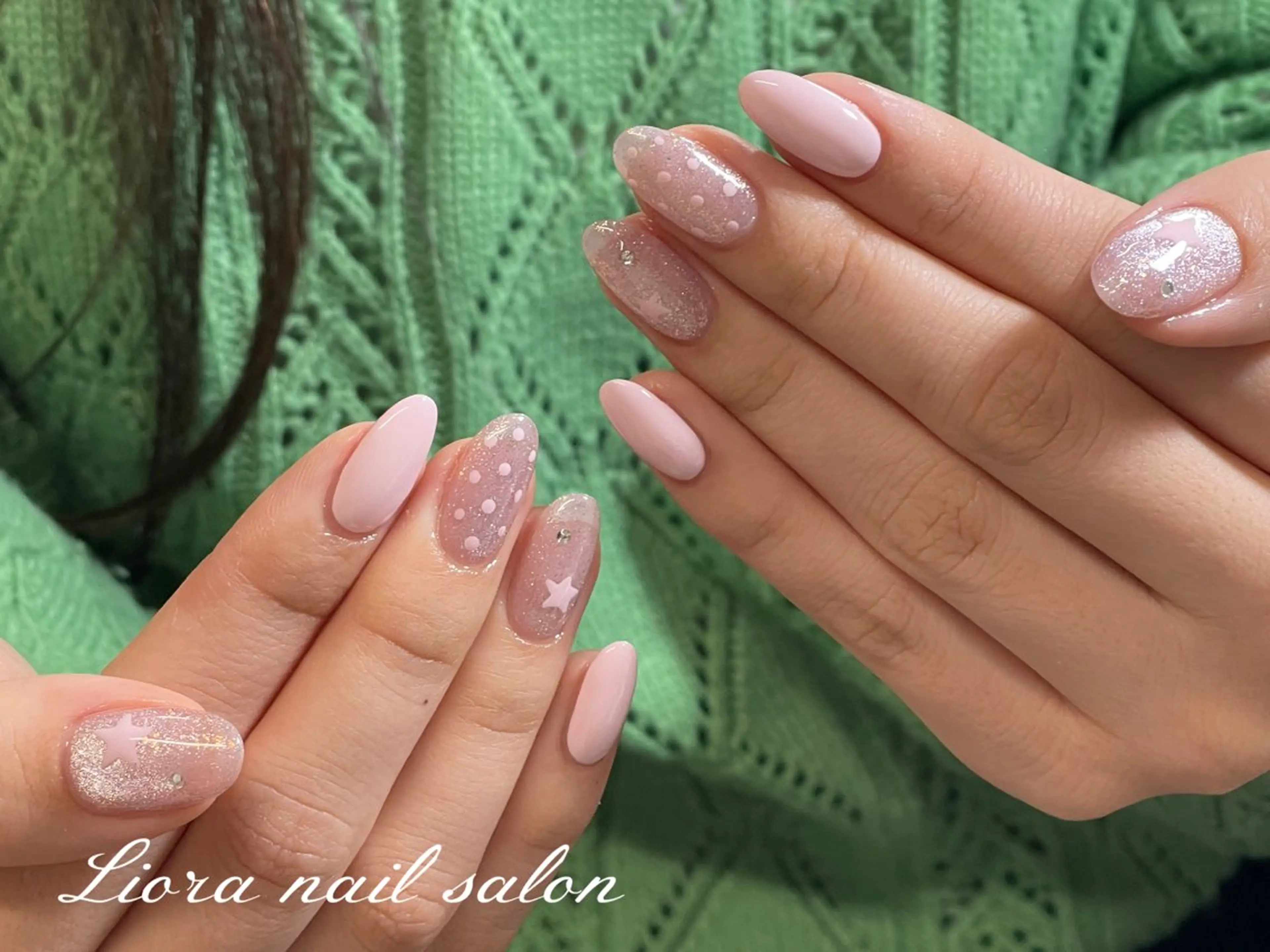 ネイル チークネイル フットネイル フレンチネイル ジェルネイル ガーリー ハンドネイル Liora nail スカルプ専門店のネイルデザイン