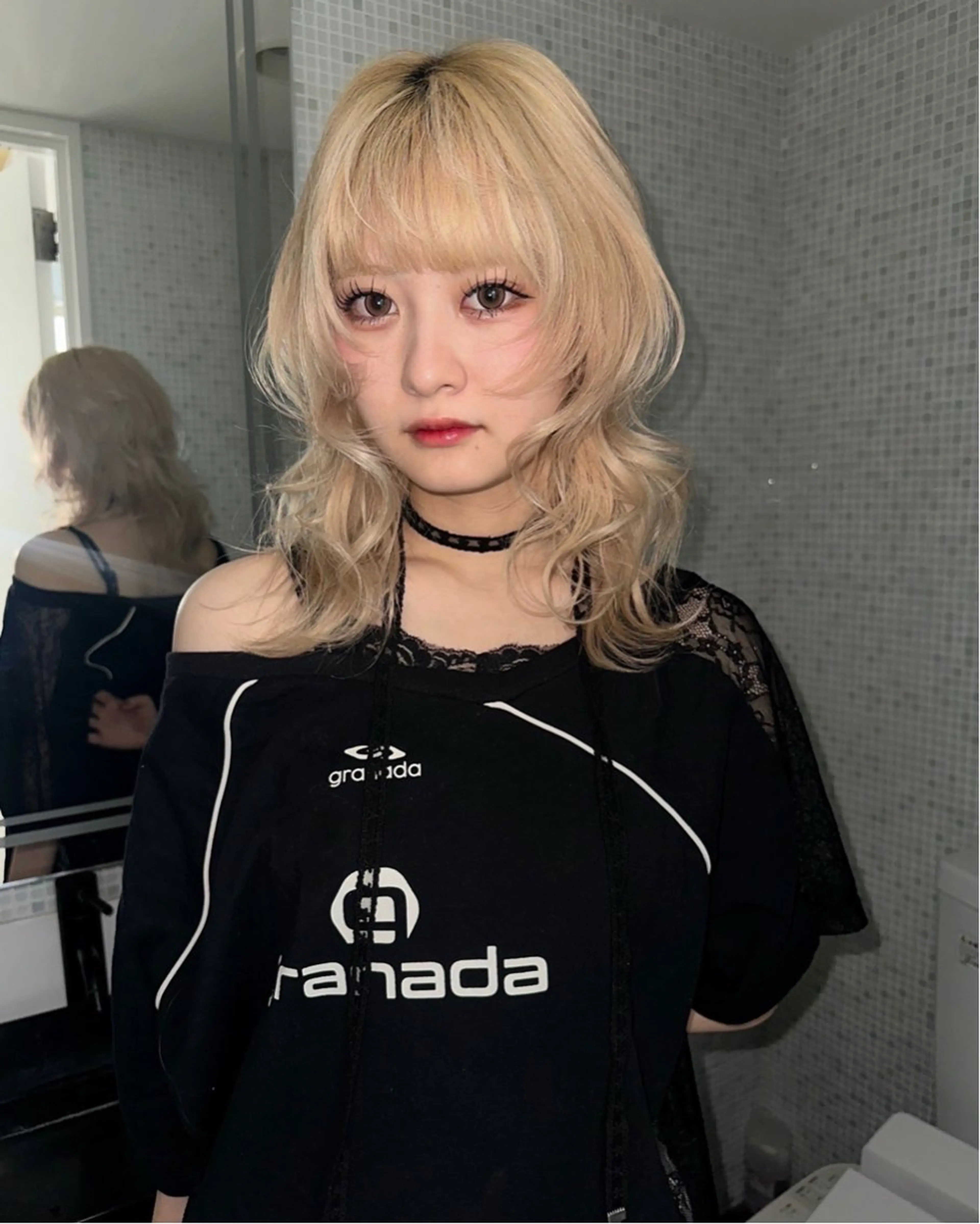 セミロング カラー ヘアアレンジ MIYU/ニュアンス /ケアブリーチカラーのヘアスタイル