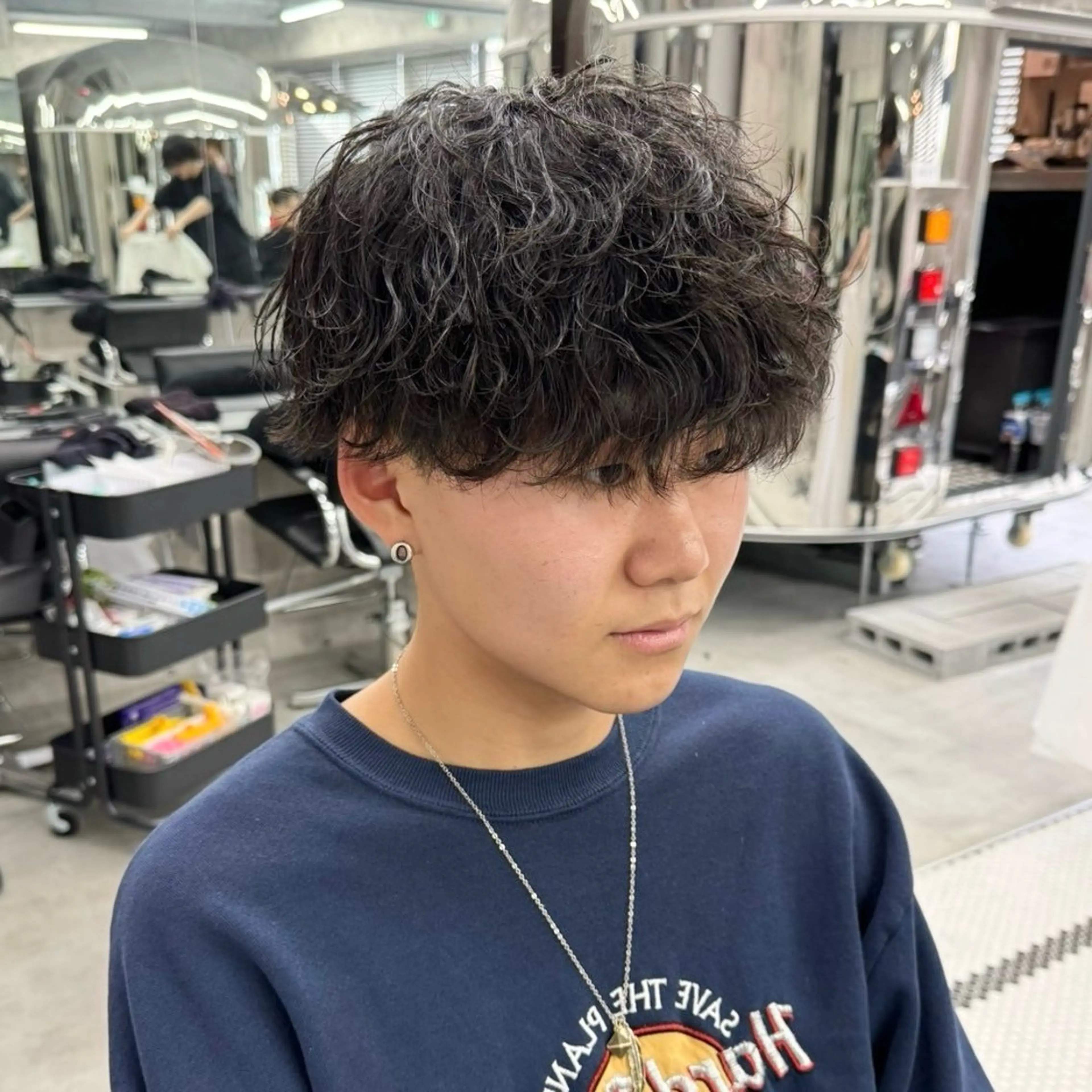 パーマ メンズ カット パーマ tidasmile /カラー/カットのヘアスタイル