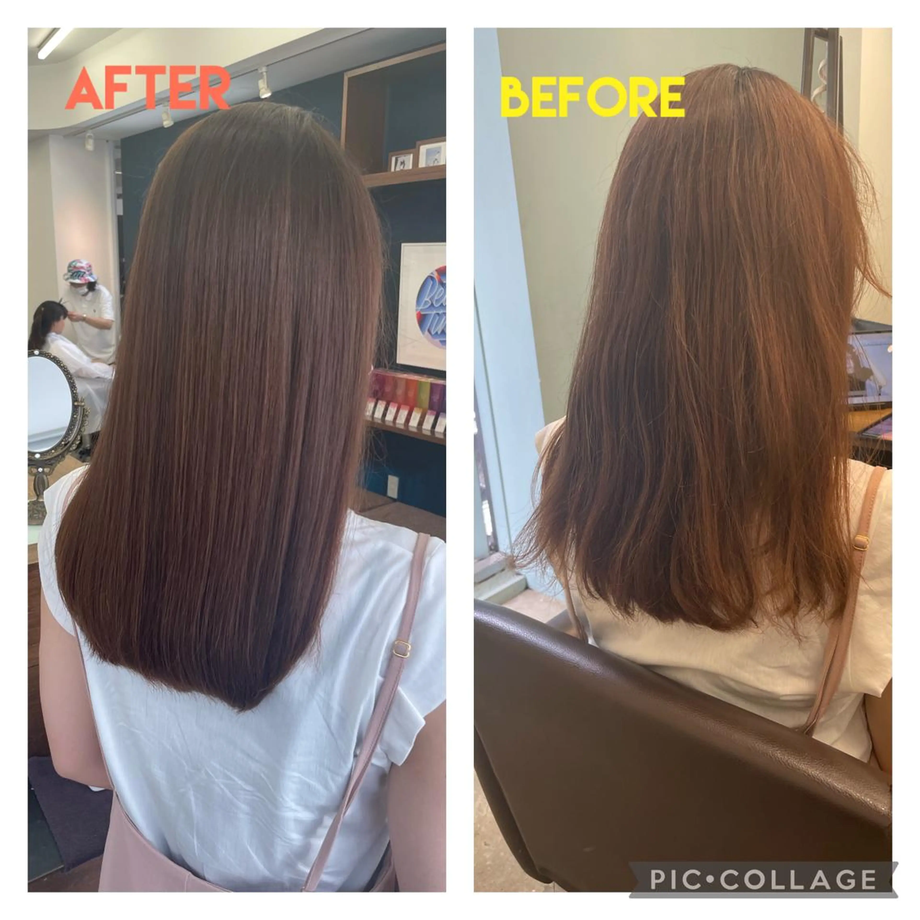 セミロング くせ毛 髪質改善 縮毛矯正 トリートメント 酸熱トリートメント スズキジュンペイ 銀座/髪質改善のヘアスタイル